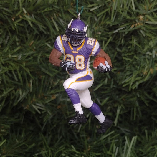 MINNESOTA VIKINGS NFL Ornament Adrian Peterson Christmas Decoration Unique Gift Idea Football Figure