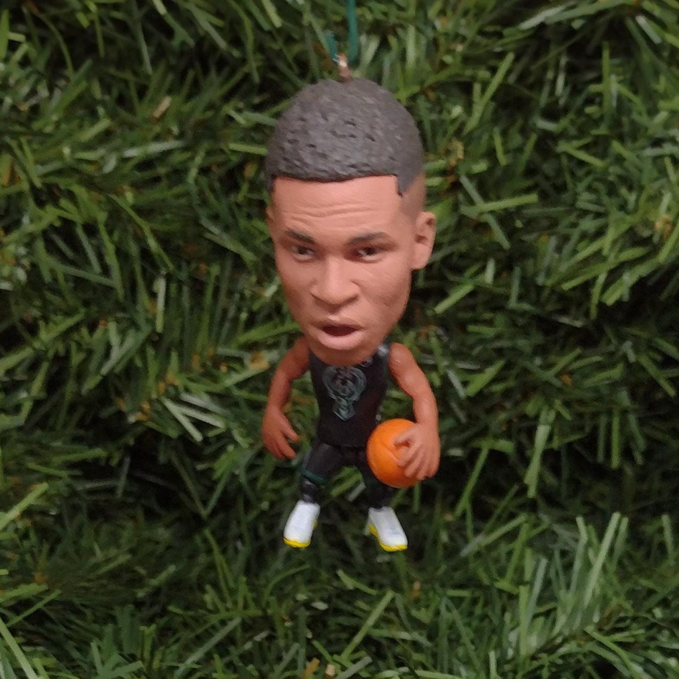 Giannis Antetokounmpo MILWAUKEE BUCKS Christmas ornament Xmas NBA Basketball Figure Unique Gift Idea