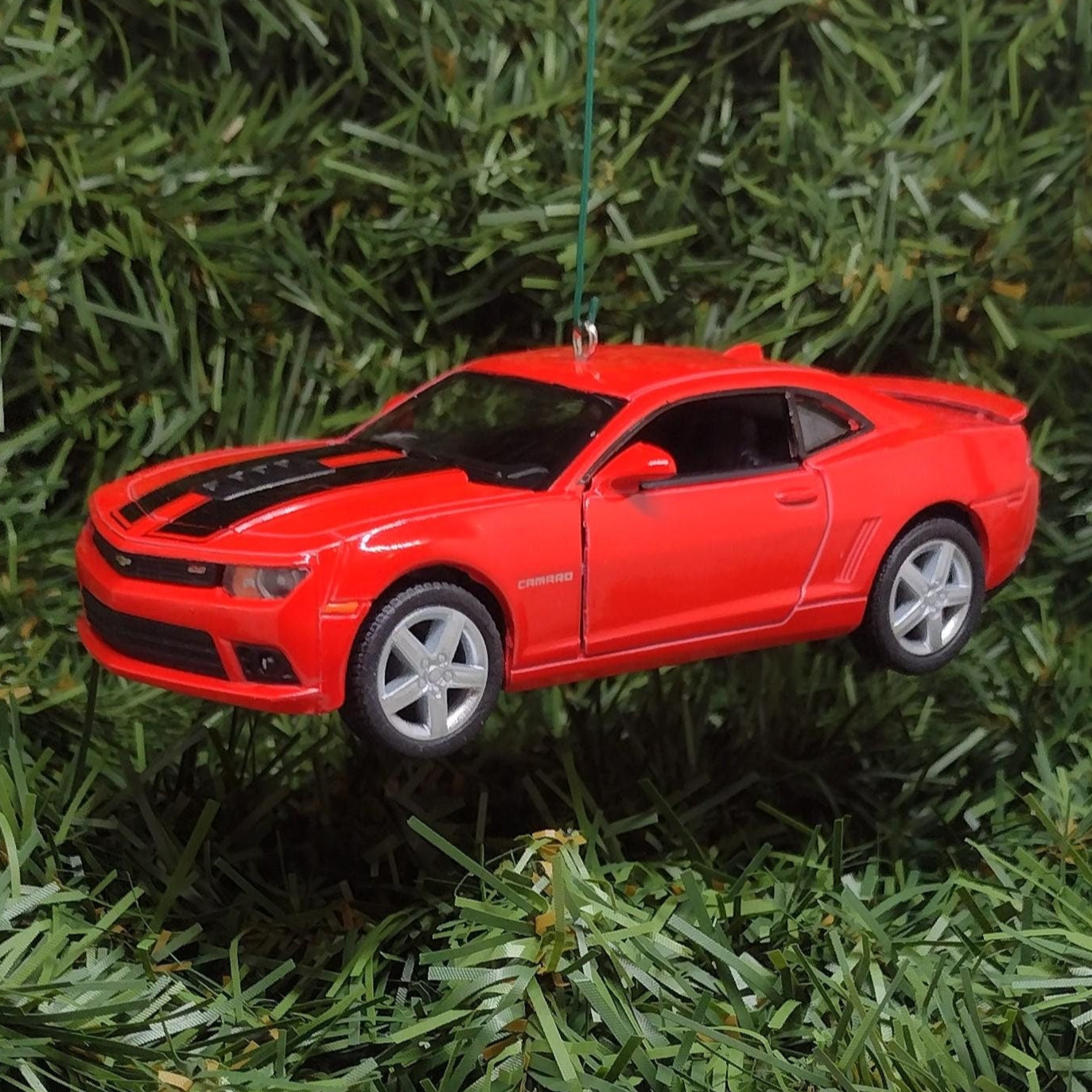 Chevy Camaro Ornament 2014 Christmas Tree Decoration Fun Automotive Xmas Gift Idea 5 inches long Chevrolet Red