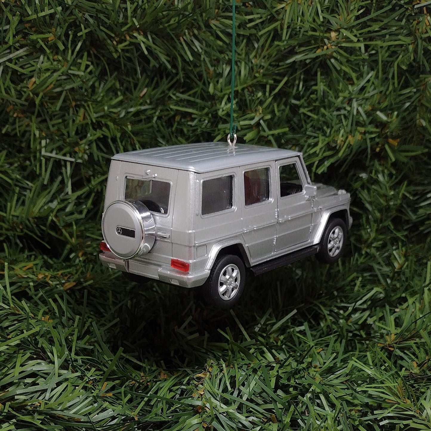 Mercedes-Benz G-Class Ornament Christmas Tree G-Wagen Xmas Gift Idea 5 inch Silver