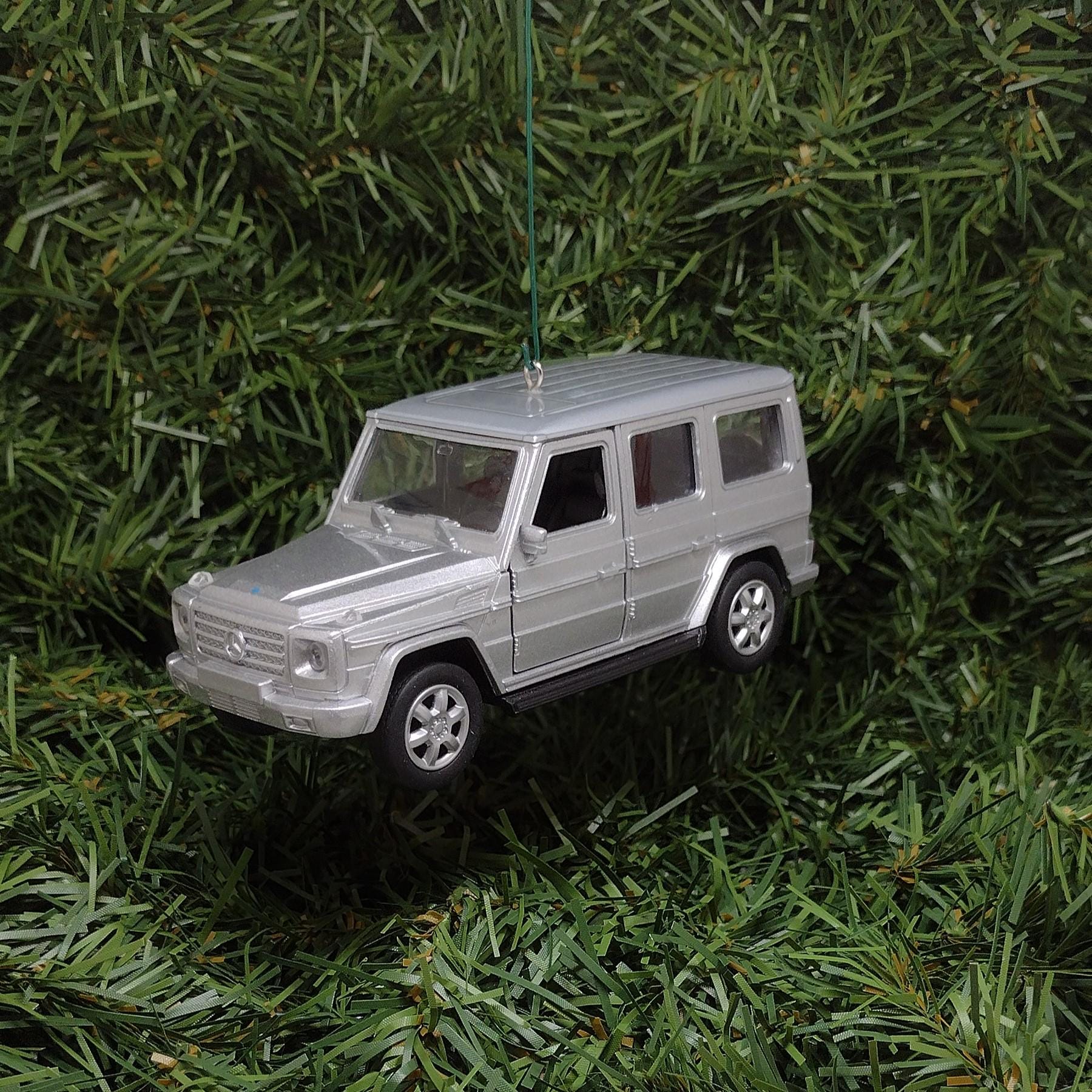 Mercedes-Benz G-Class Ornament Christmas Tree G-Wagen Xmas Gift Idea 5 inch Silver