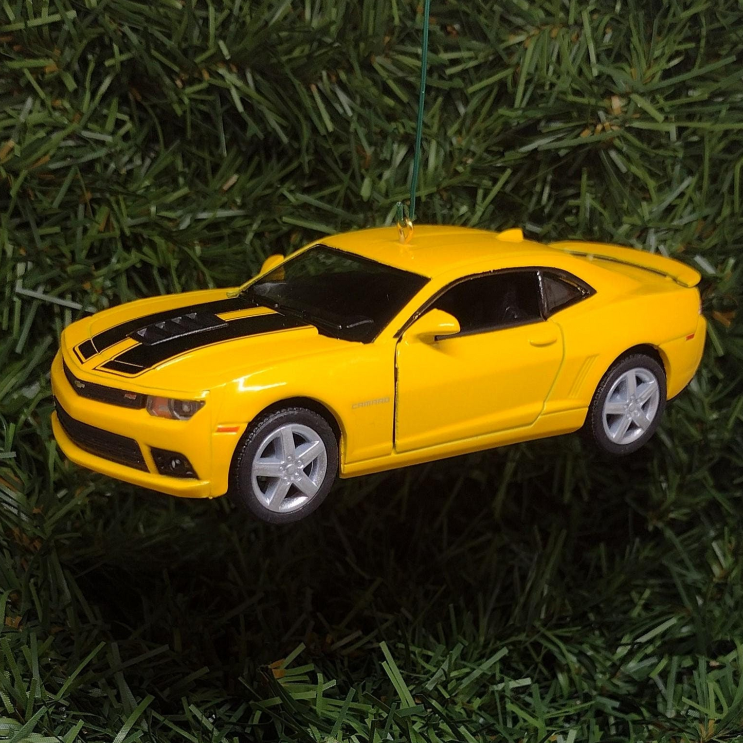 Chevy Camaro Ornament 2014 Christmas Tree Decoration Fun Automotive Xmas Gift Idea 5 inches long Chevrolet Yellow