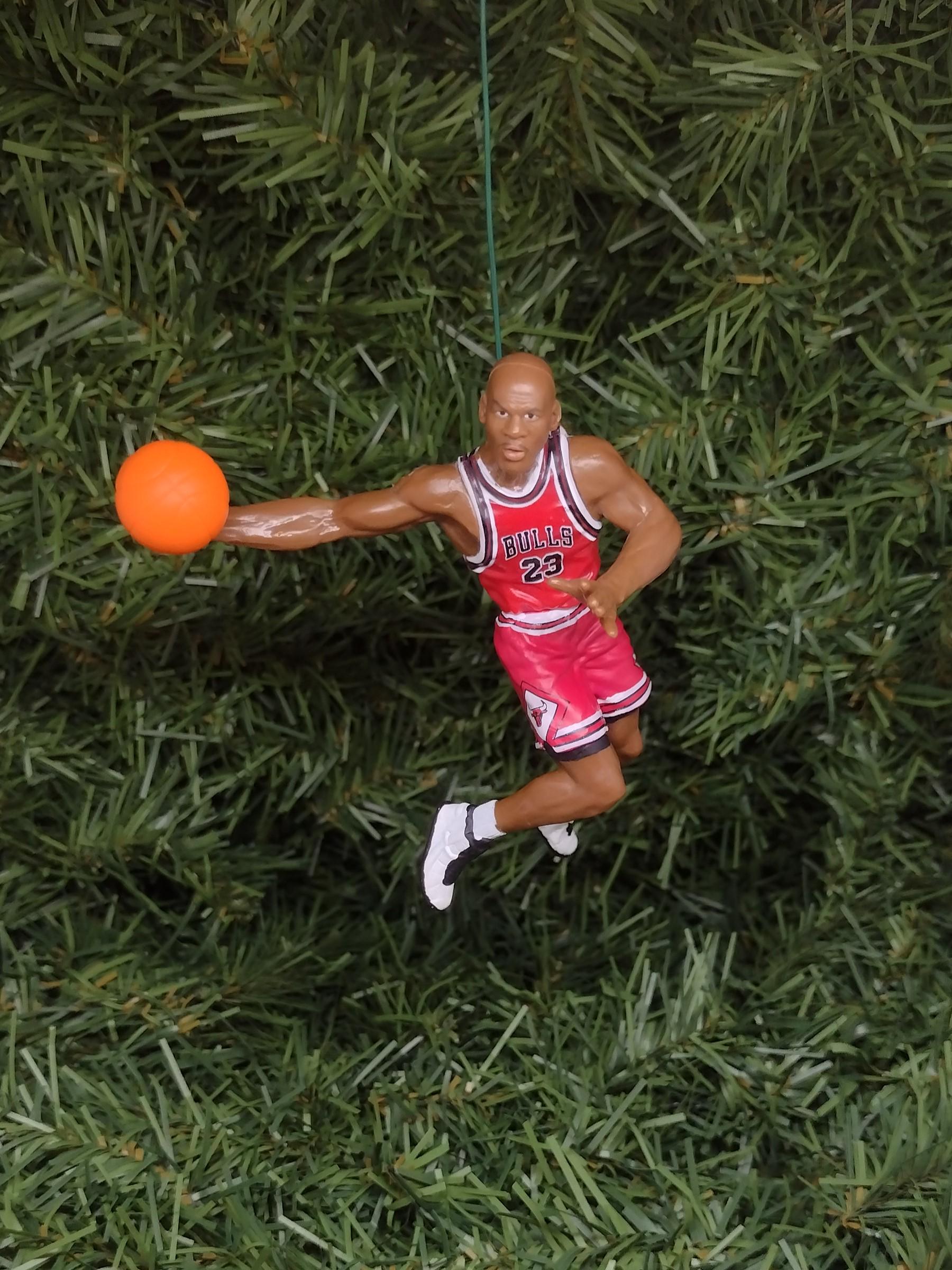 Michael Jordan CHICAGO BULLS Christmas Tree Ornament NBA Basketball Unique Gift Idea