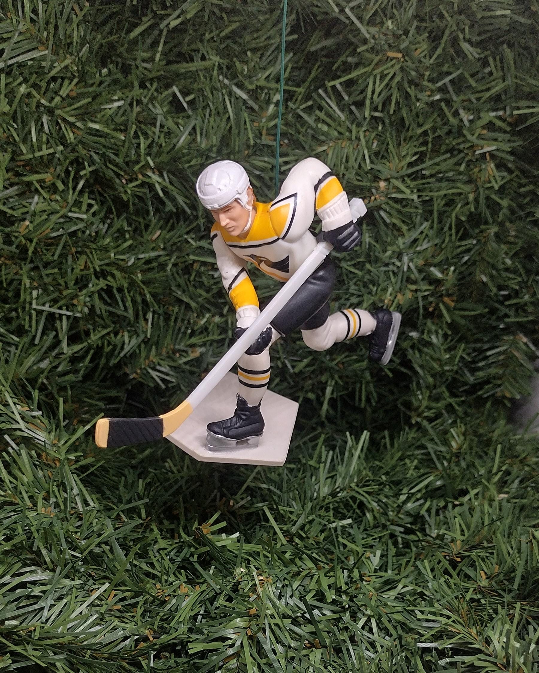 PITTSBURGH PENGUINS Ornaments Mario Lemieux/Jaromir Jagr/Tom Barrasso/Ron Tugnutt Christmas Tree NHL Hockey Unique Xmas Gift Idea