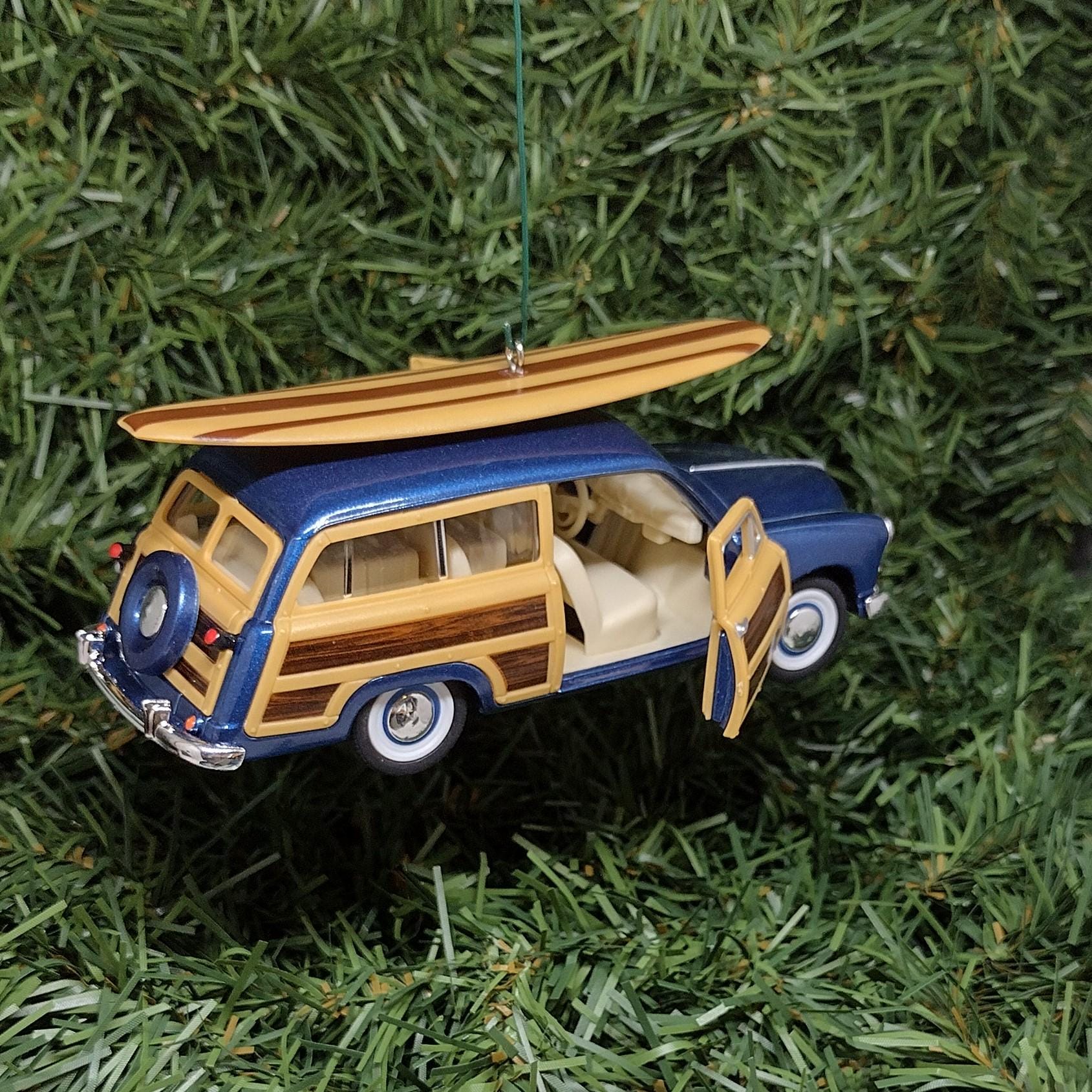 FORD 1949 Woodie Wagon Ornament Christmas Tree Decoration Fun Automotive Unique Xmas Gift Idea 5 Inch Woody Station Wagon