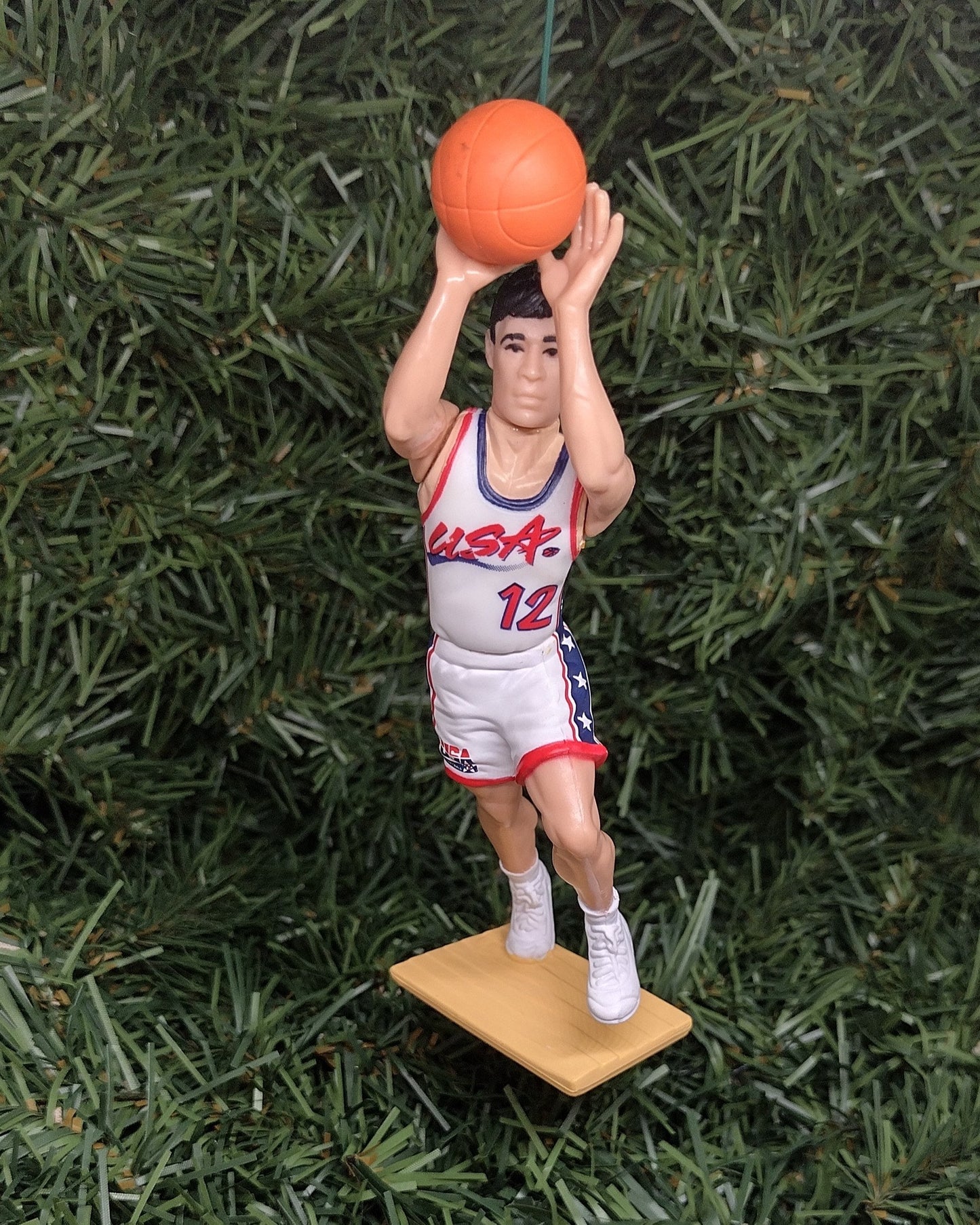 USA Olympic Basketball Ornament Christmas Tree Decoration unique gift idea Tim Duncan John Stockton Vince Carter Charles Barkley