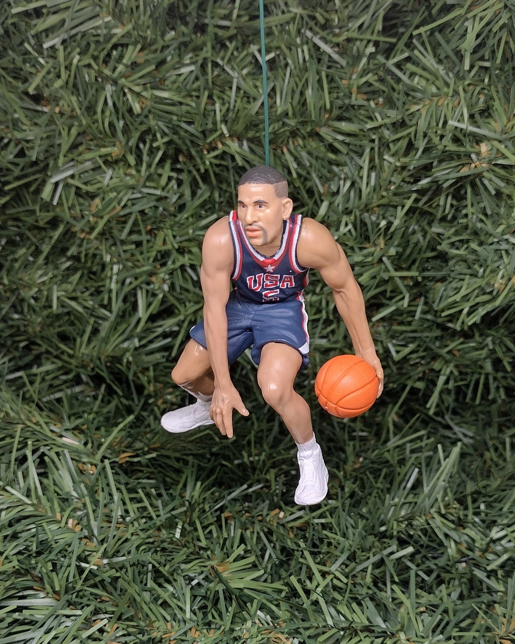 USA Olympic Basketball Ornament Christmas Tree Decoration unique gift idea Tim Duncan John Stockton Vince Carter Charles Barkley