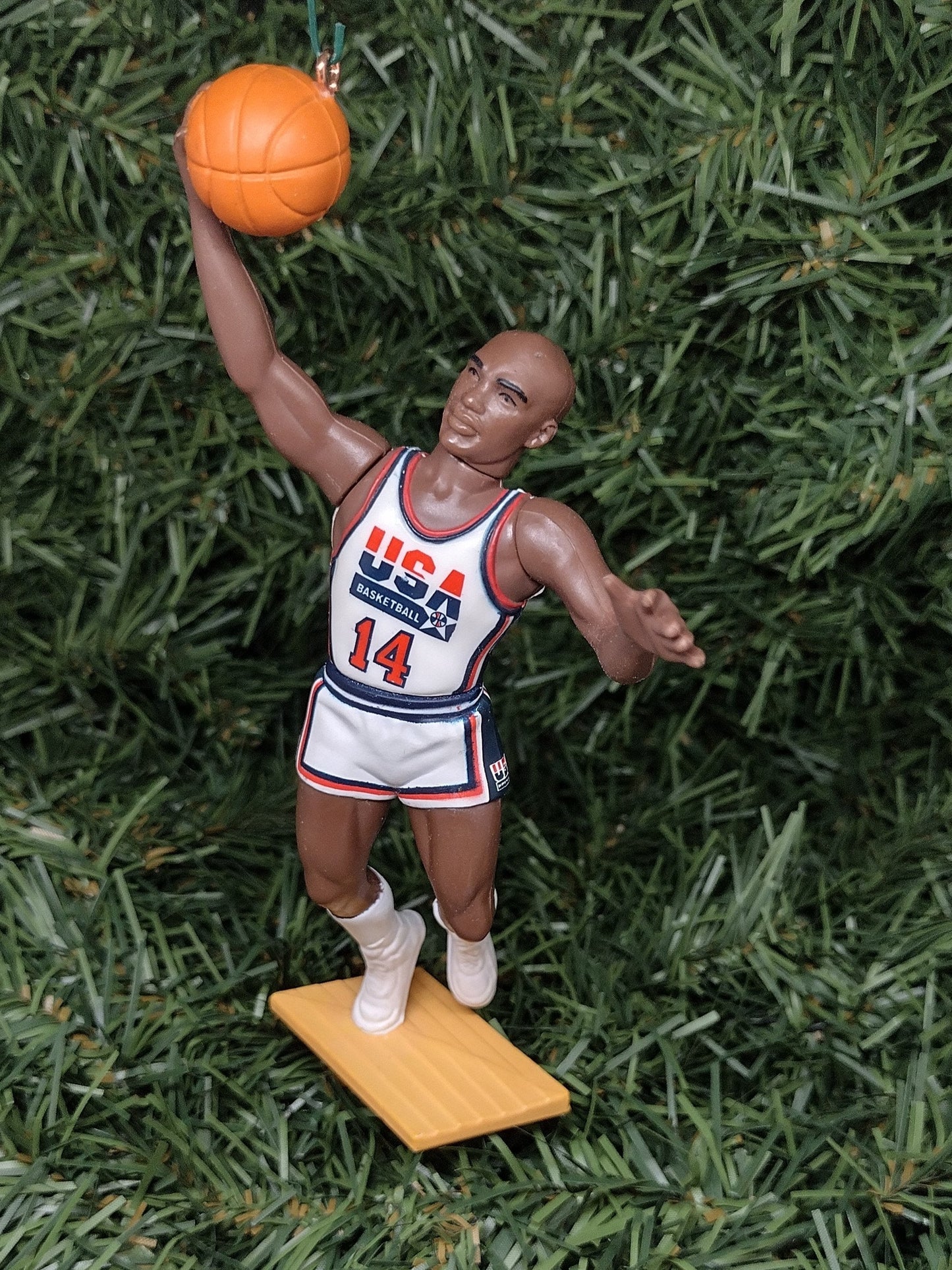 USA Olympic Basketball Ornament Christmas Tree Decoration unique gift idea Tim Duncan John Stockton Vince Carter Charles Barkley