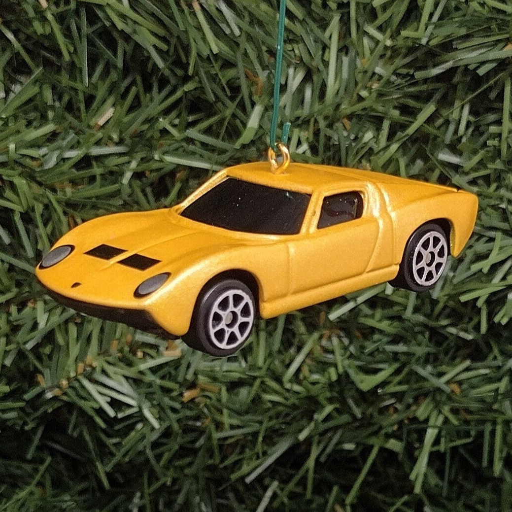 Lamborghini Ornament Miura P400 Christmas Tree Decoration Unique Gift Idea Lambo