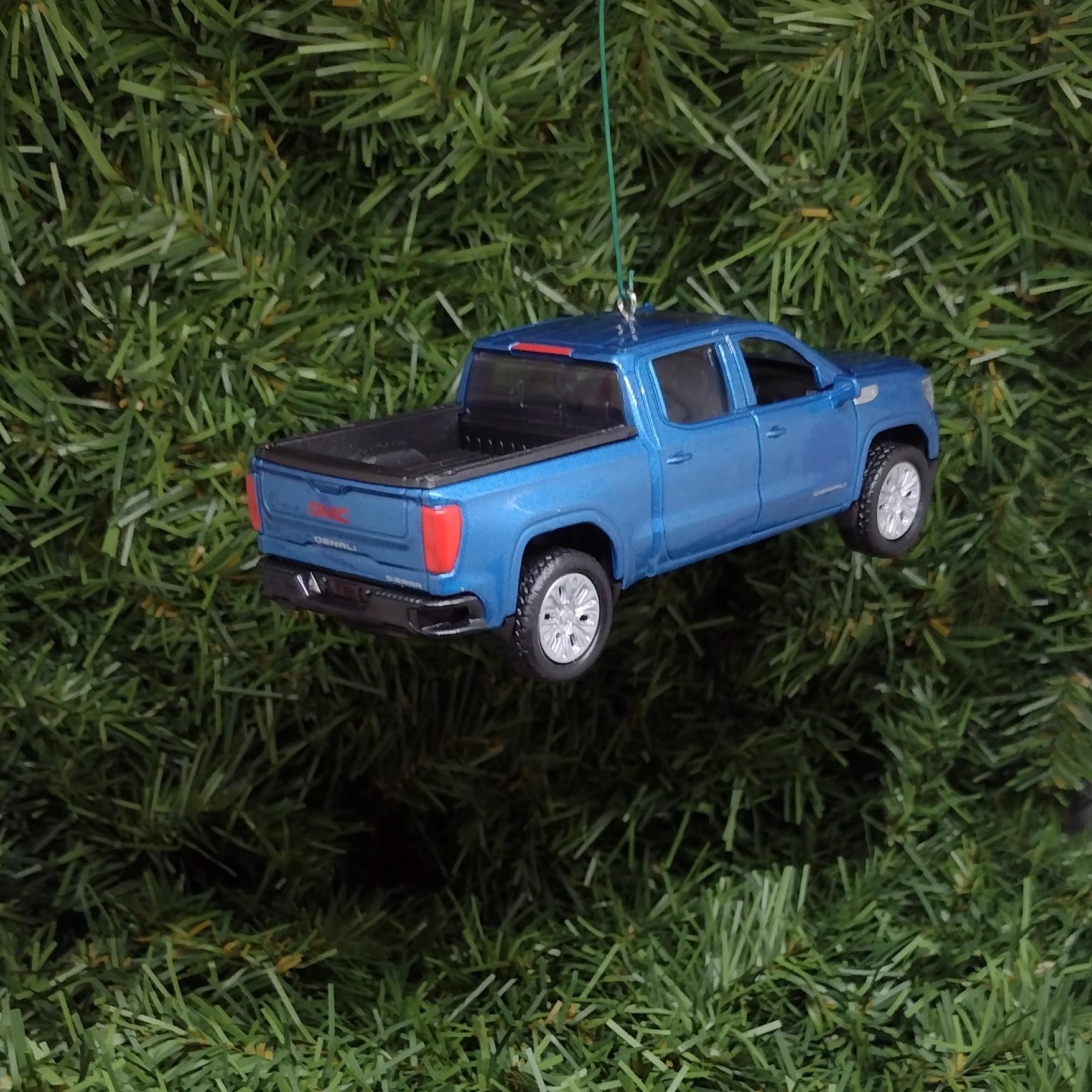 GMC SIERRA DENALI Ornament Christmas Tree Decoration Fun Automotive Xmas Gift Idea 5 Inch 2019 Pickup Truck