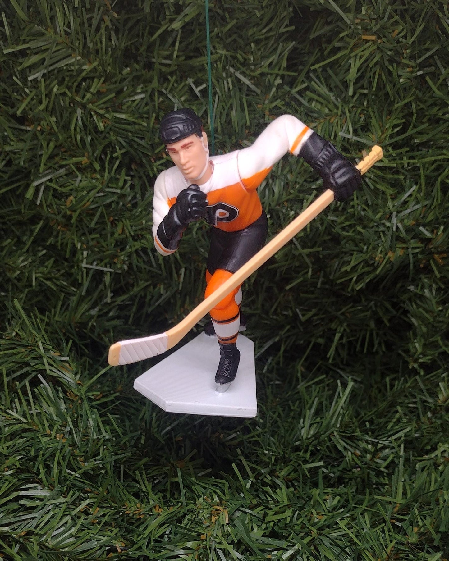 PHILADELPHIA FLYERS Christmas tree ornaments Eric Lindros/Ron Hextall/John LeClair/John Vanbiesbrouck xmas NHL hockey figures