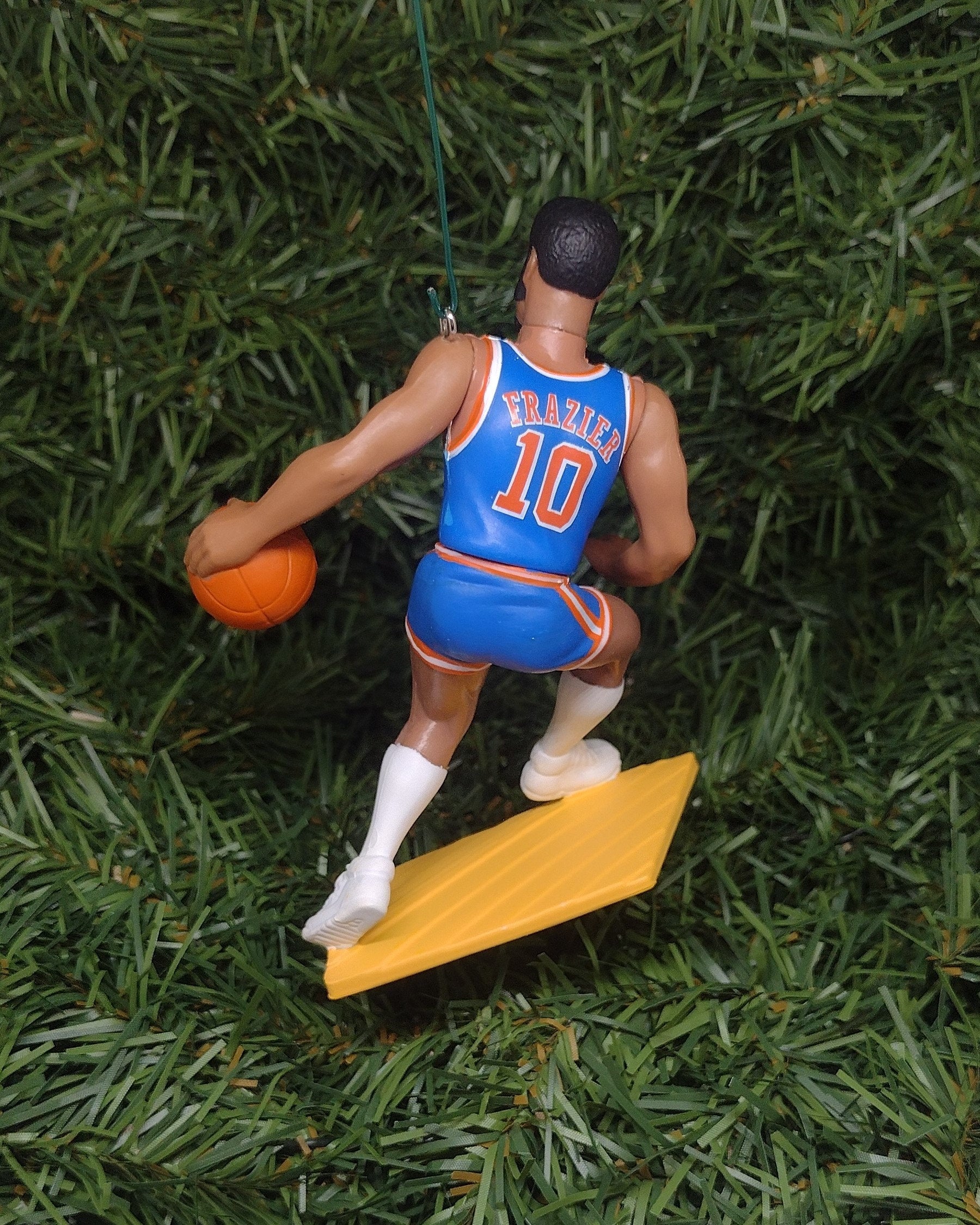 Walt "Clyde" Frazier NEW YORK KNICKS ornament Christmas tree decoration nba basketball figure unique xmas gift idea