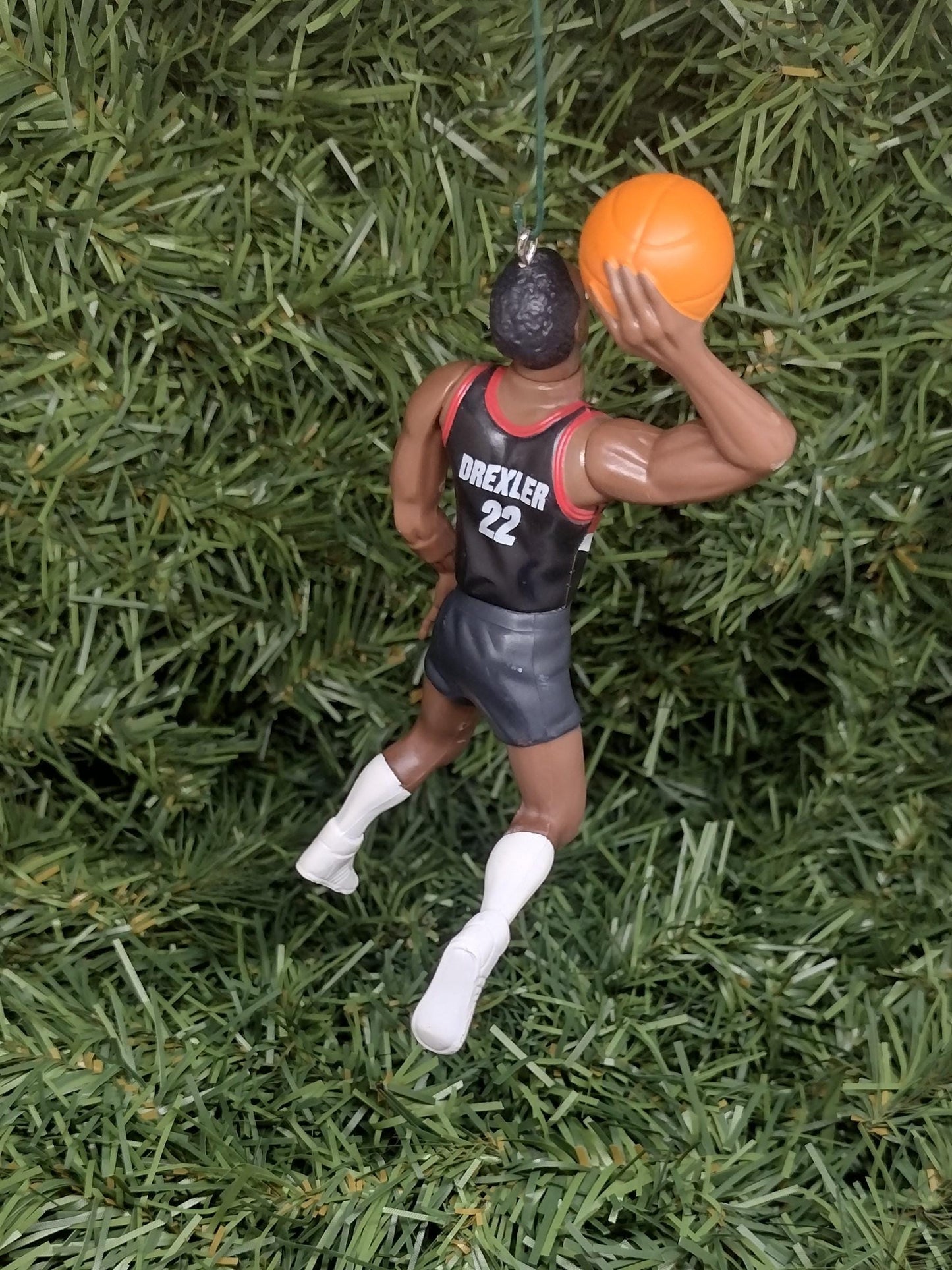 PORTLAND TRAIL BLAZERS Christmas ornament Clyde Drexler/Cliff Robinson xmas tree nba basketball figure unique gift idea