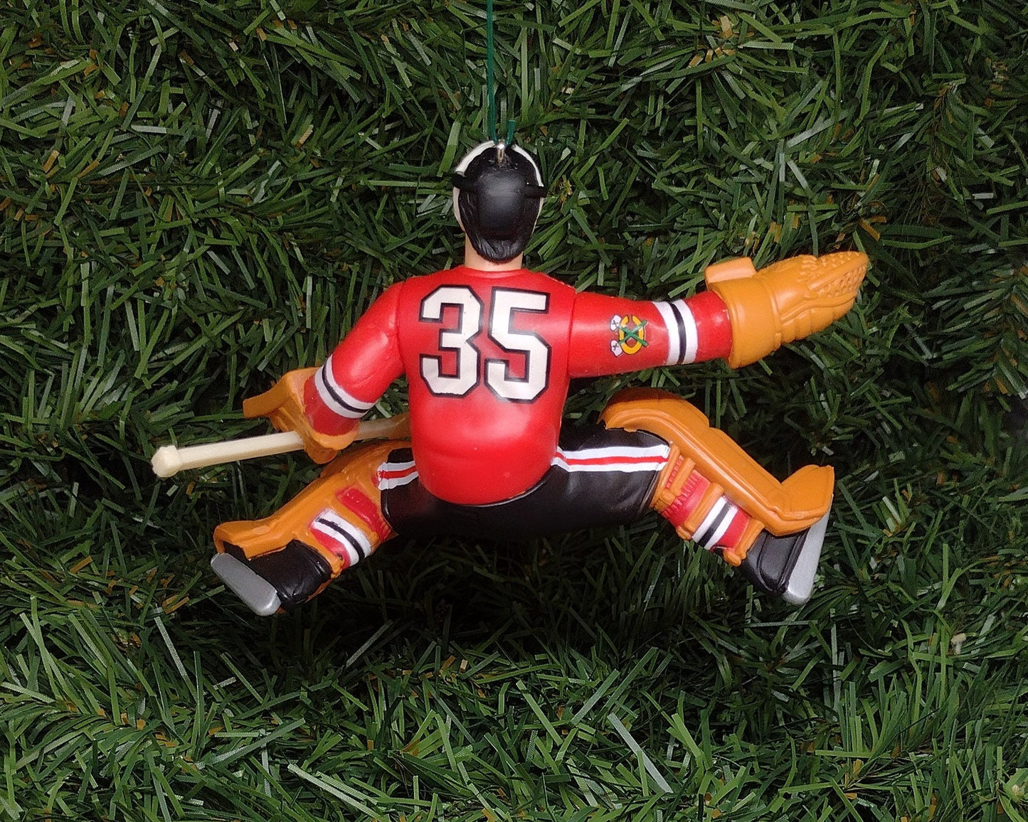 Tony Esposito CHICAGO BLACKHAWKS ornament Christmas tree decoration NHL hockey figure unique gift idea