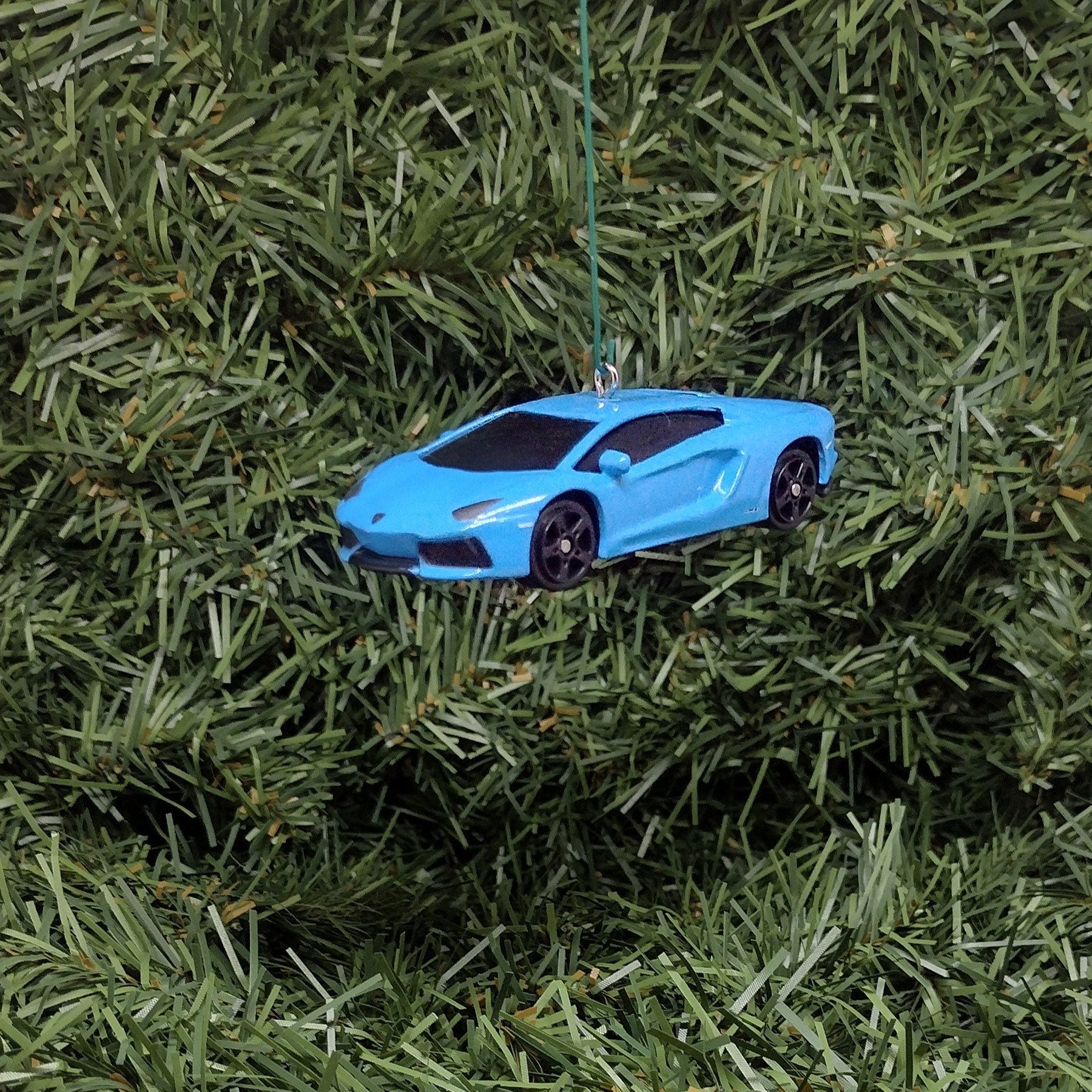 LAMBORGHINI Ornament Aventador LP 700-4 Christmas Tree Decoration Unique Gift Idea Lambo Blue