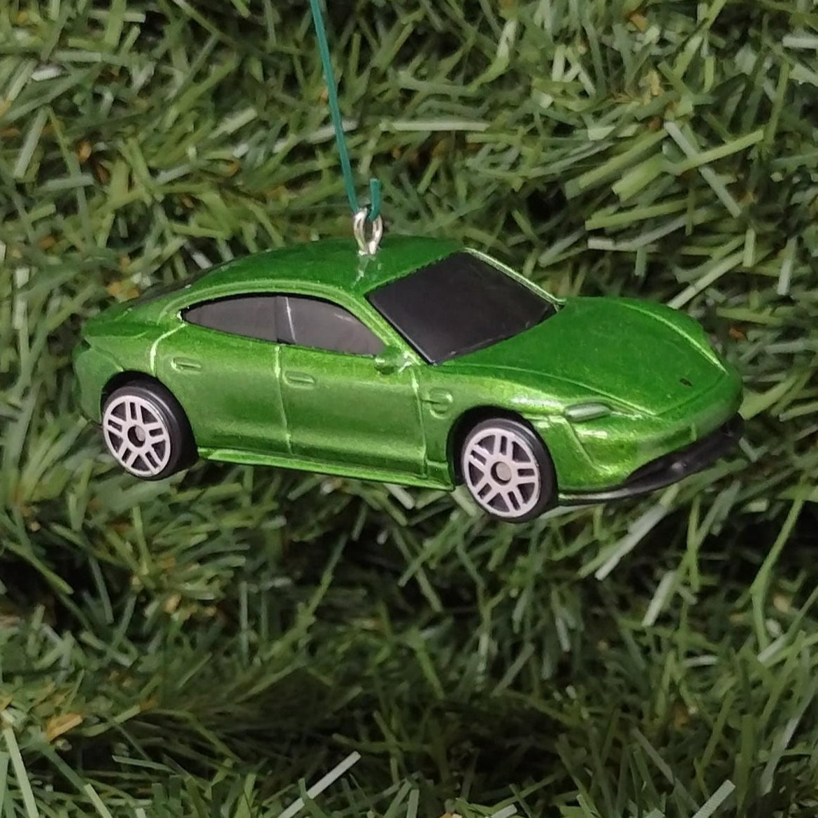 Porsche Taycan Ornament Turbo S Christmas Tree Decoration Unique Xmas gift idea 2020-2024