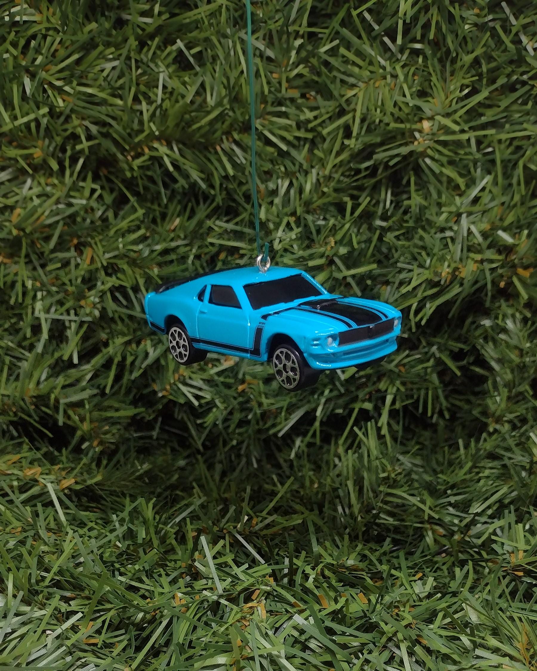 Ford Mustang Ornament 1970 Boss 302 Christmas Tree Decoration fun automotive gift for car enthusiast /man cave tree unique xmas idea