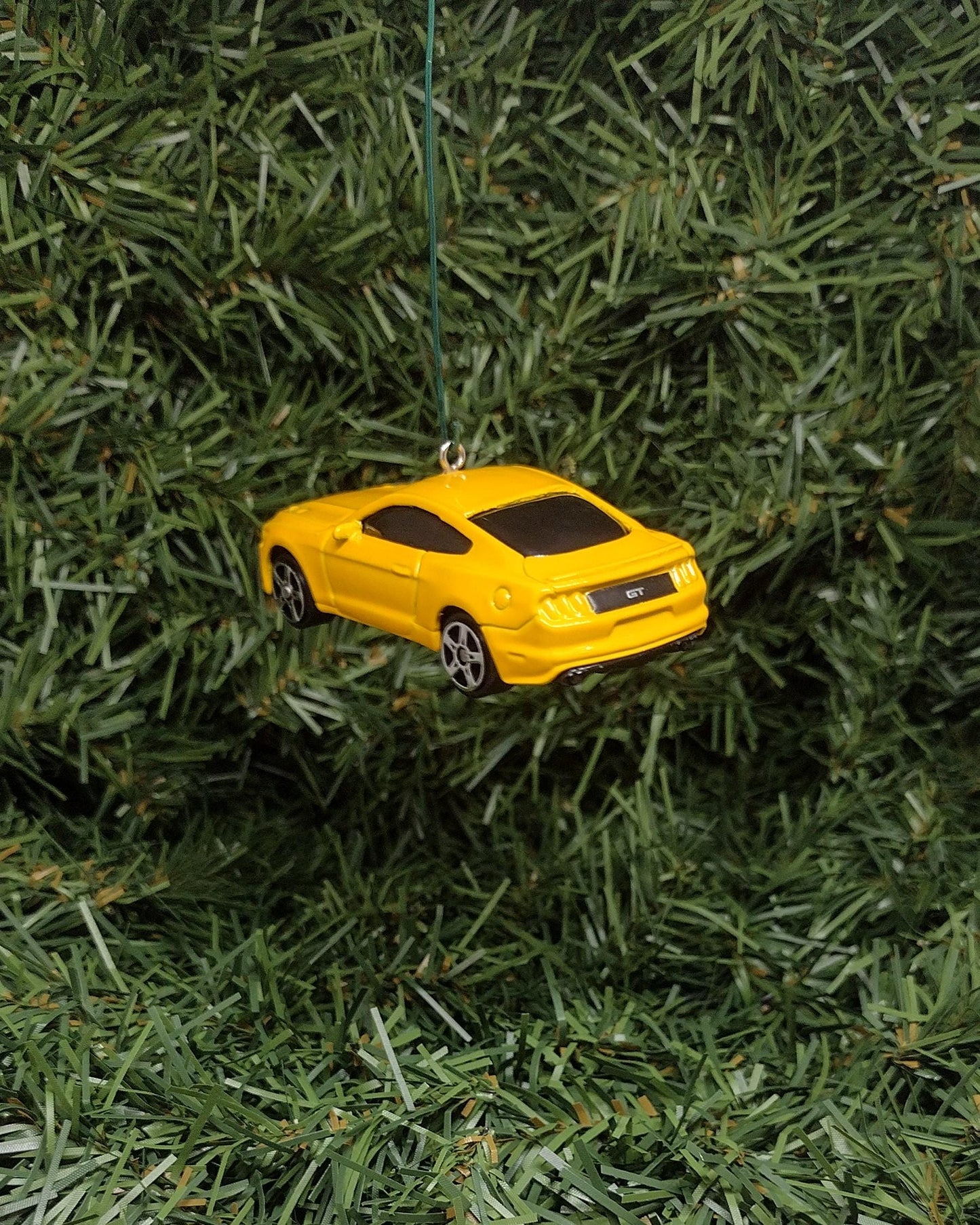 Ford Mustang 2015 GT Christmas Ornament Unique Xmas Tree Decoration Gift Idea Yellow