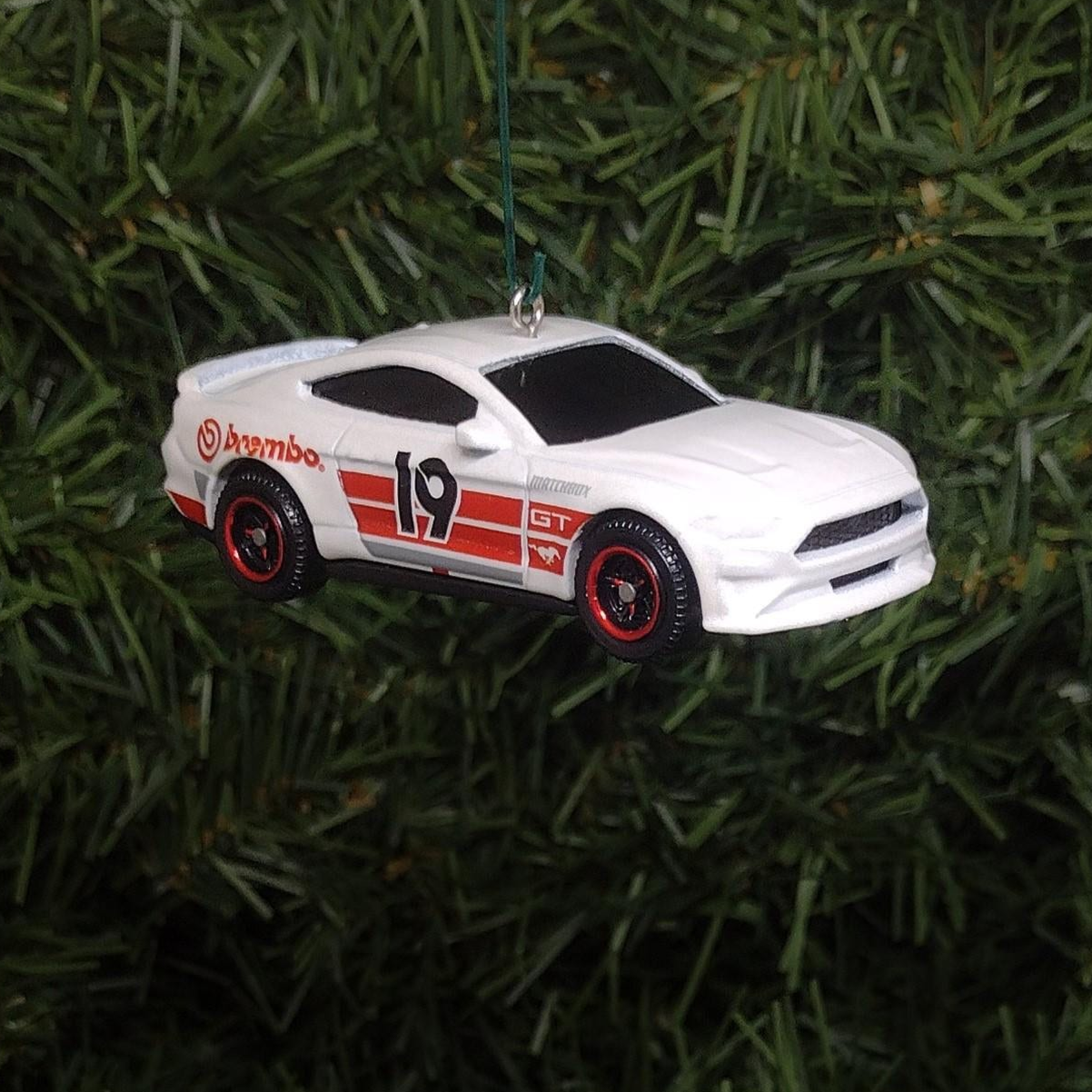 Ford 2019 Mustang Christmas Ornament Unique Xmas Tree Decoration Gift Idea White