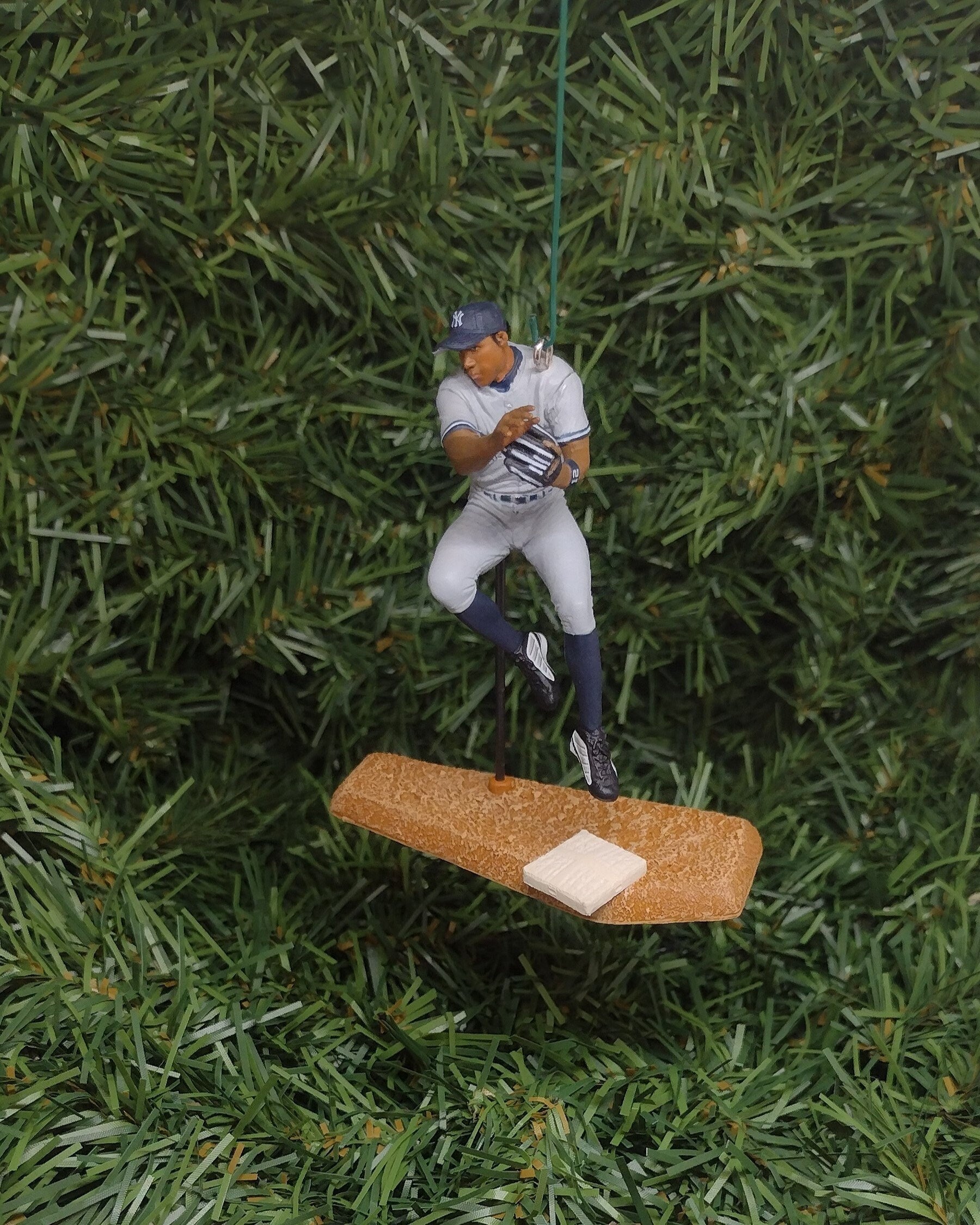 New York Yankee Ornament Alfonso Soriano Christmas Gift Idea MLB Baseball Figure Xmas Tree Decoration