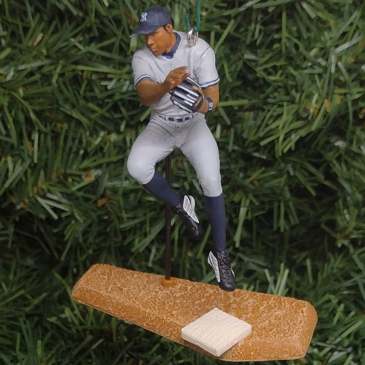 New York Yankee Ornament Alfonso Soriano Christmas Gift Idea MLB Baseball Figure Xmas Tree Decoration