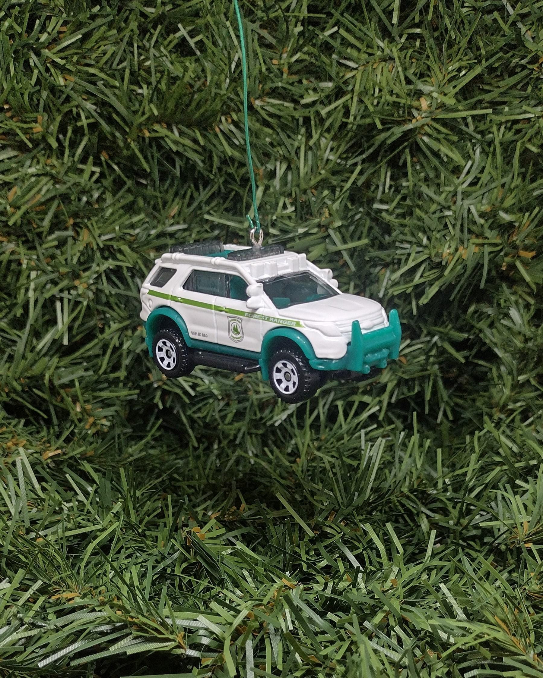 FORD EXPLORER Forest Ranger Ornament Christmas Tree Decoration Unique Gift idea 4x4 suv