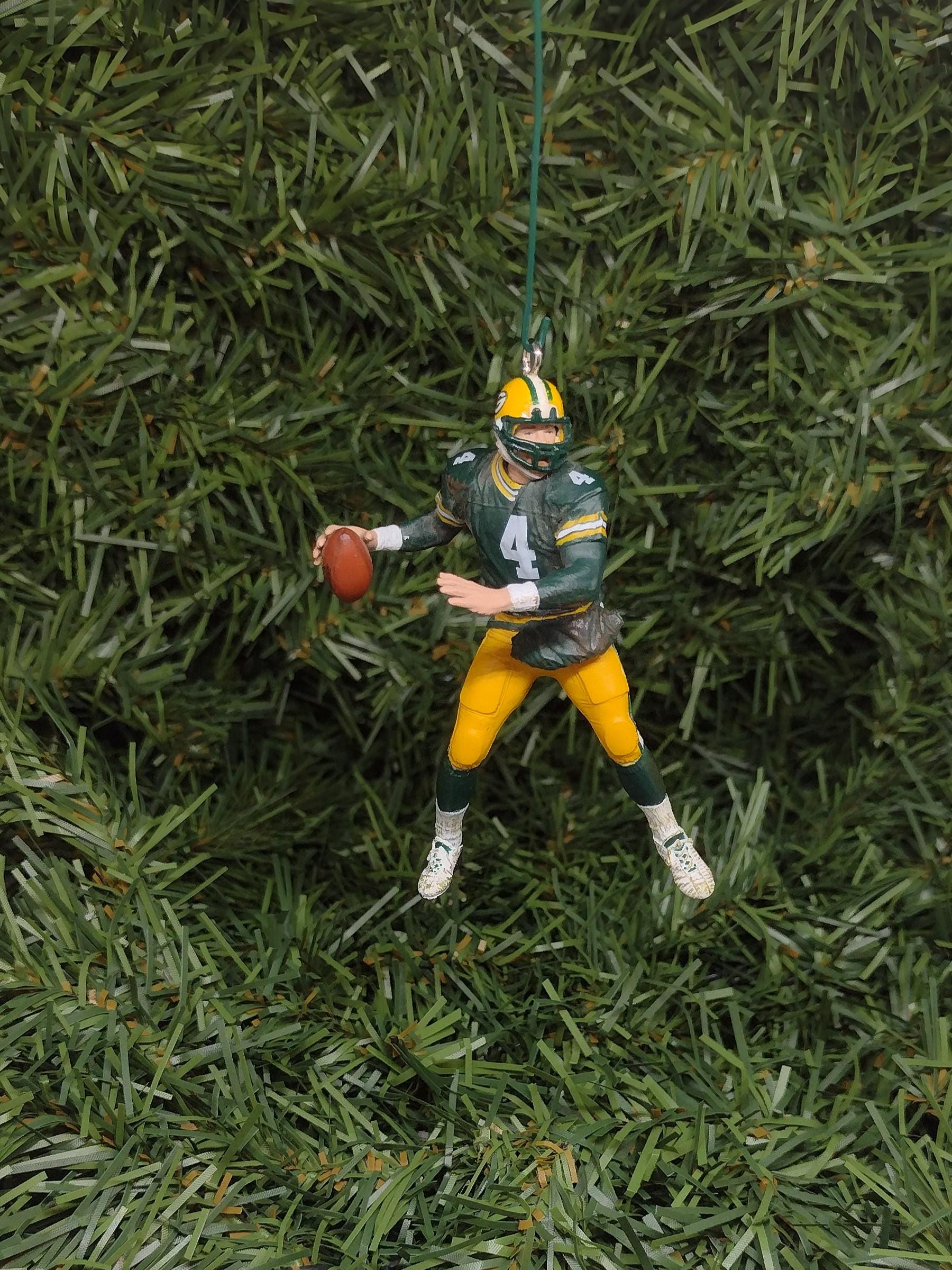 GREEN BAY PACKERS Ornament Christmas Gift Idea Brett Favre Unique Xmas Tree Decoration Nfl football