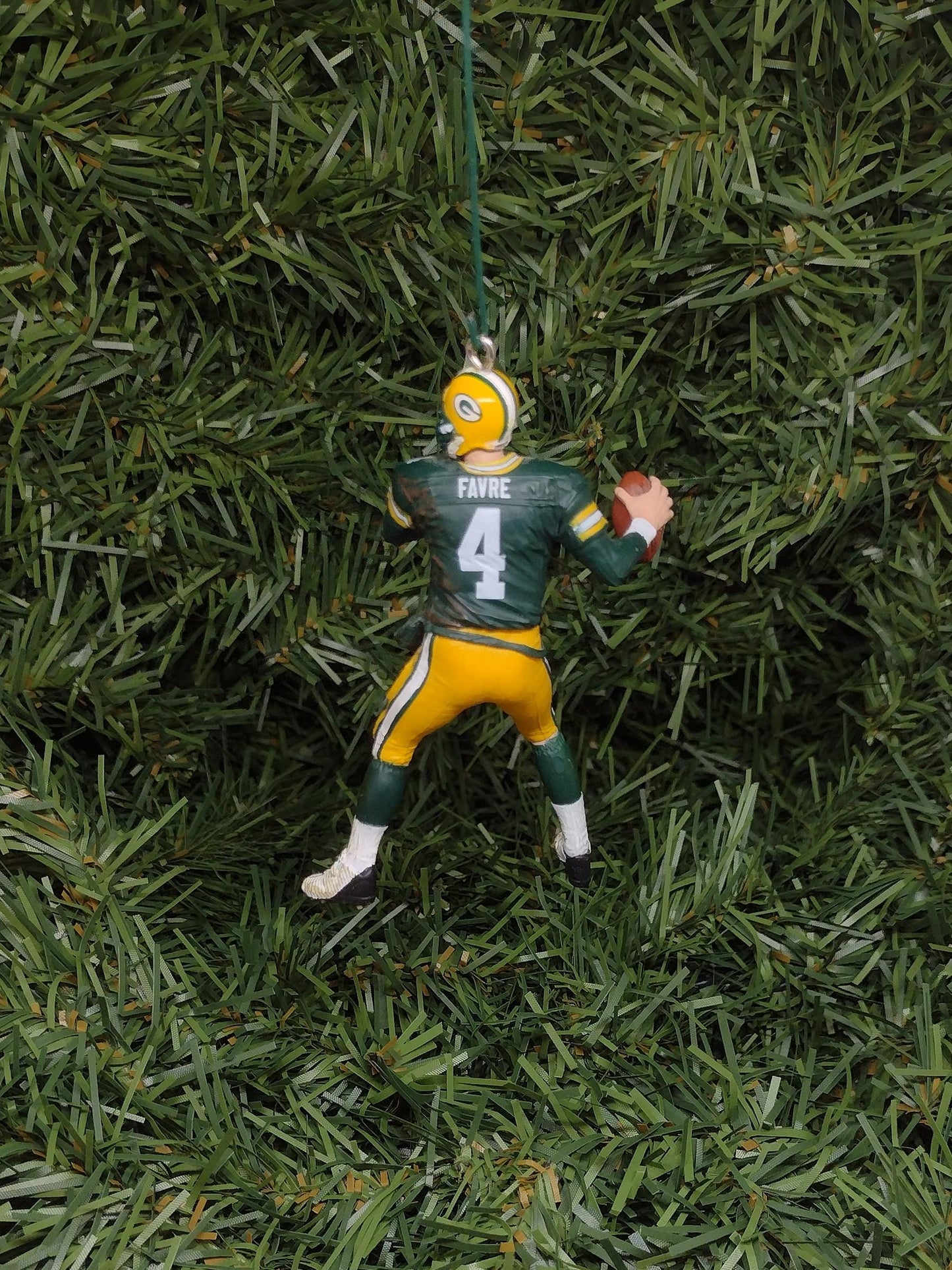 GREEN BAY PACKERS Ornament Christmas Gift Idea Brett Favre Unique Xmas Tree Decoration Nfl football