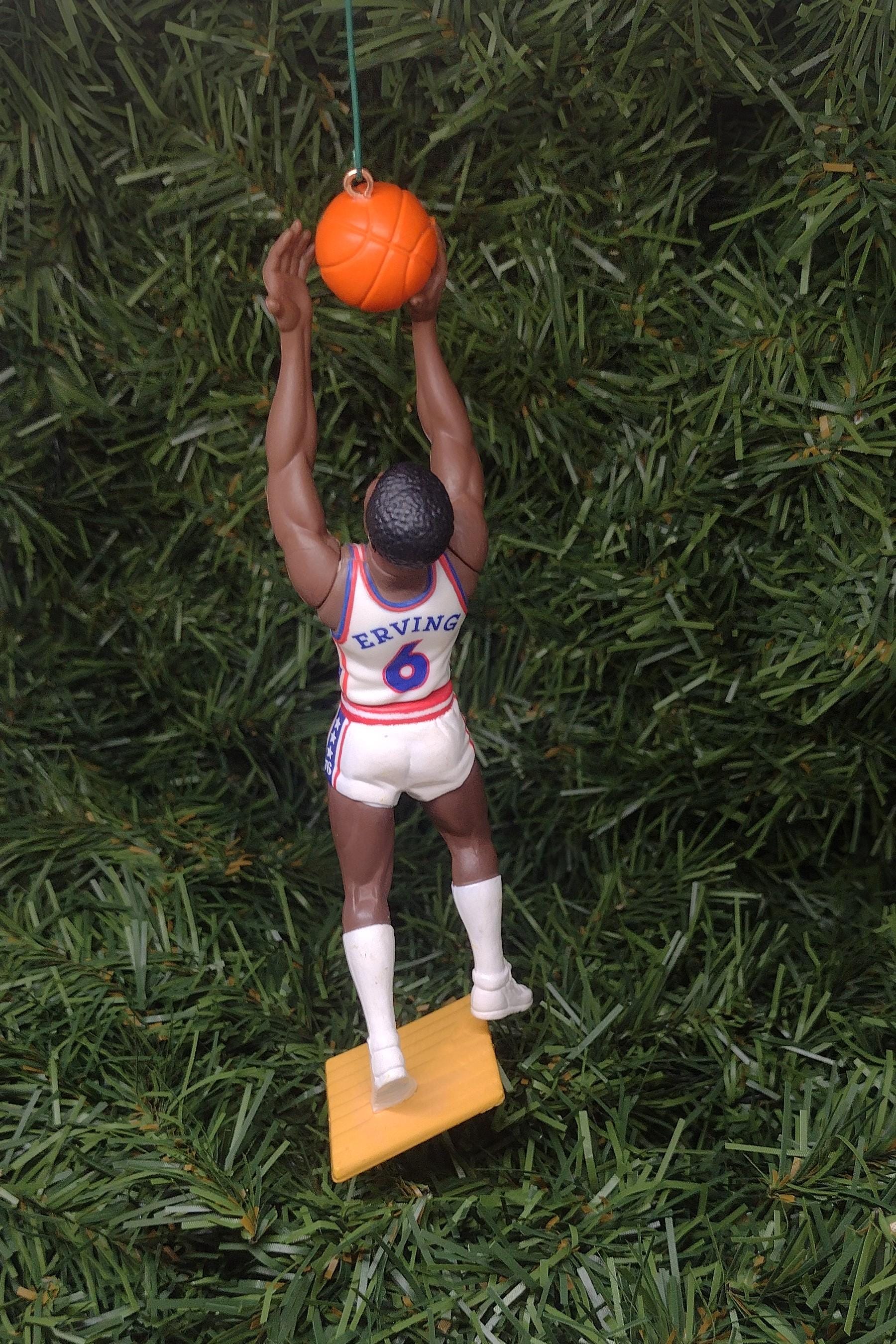 PHILADELPHIA 76ERS Christmas Ornaments Charles Barkley/Allen Iverson/Julius Erving/Manute Bol Xmas Sixers NBA basketball Unique Gift Idea