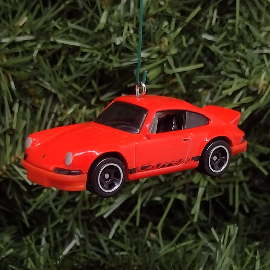 PORSCHE 911 Carrera RS 2.7 Ornament Christmas Tree Decoration Unique Gift Idea Red