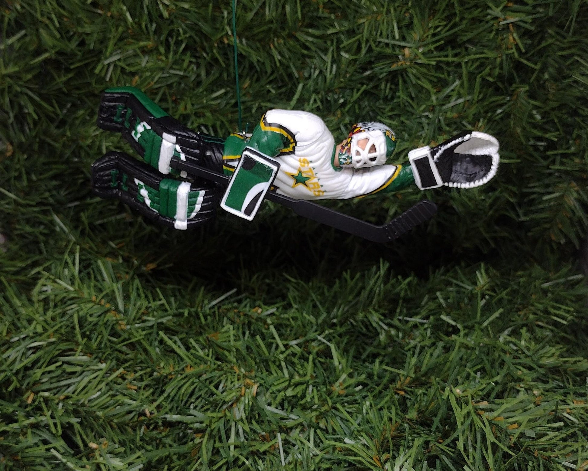 DALLAS STARS Christmas tree ornament Ed Belfour/Mike Modano xmas nhl hockey figure unique gift idea