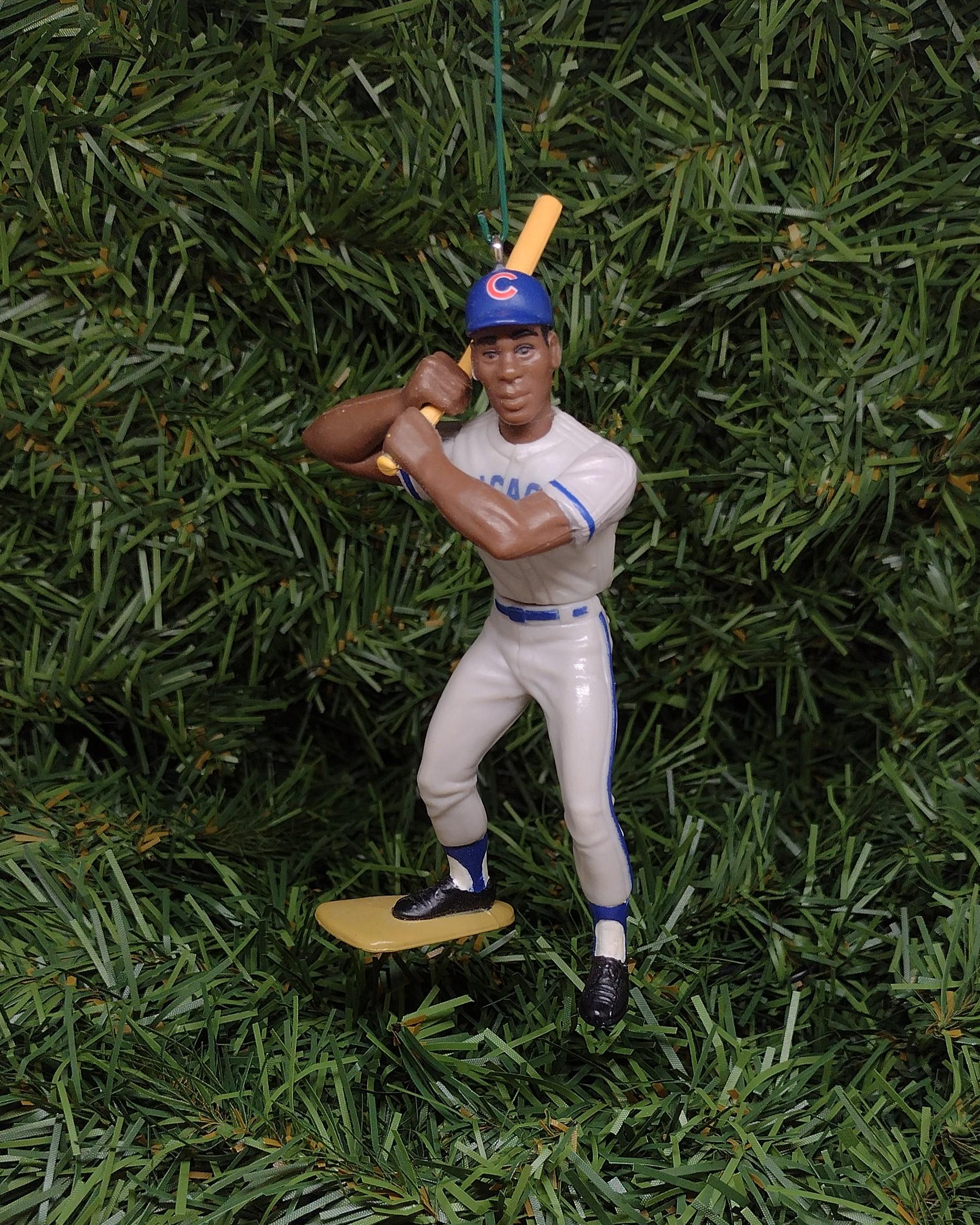 CHICAGO CUBS ornaments Christmas gift idea Ernie Banks/Billy Williams/Damon Berryhill/Sammy Sosa/Kerry Wood xmas tree decoration