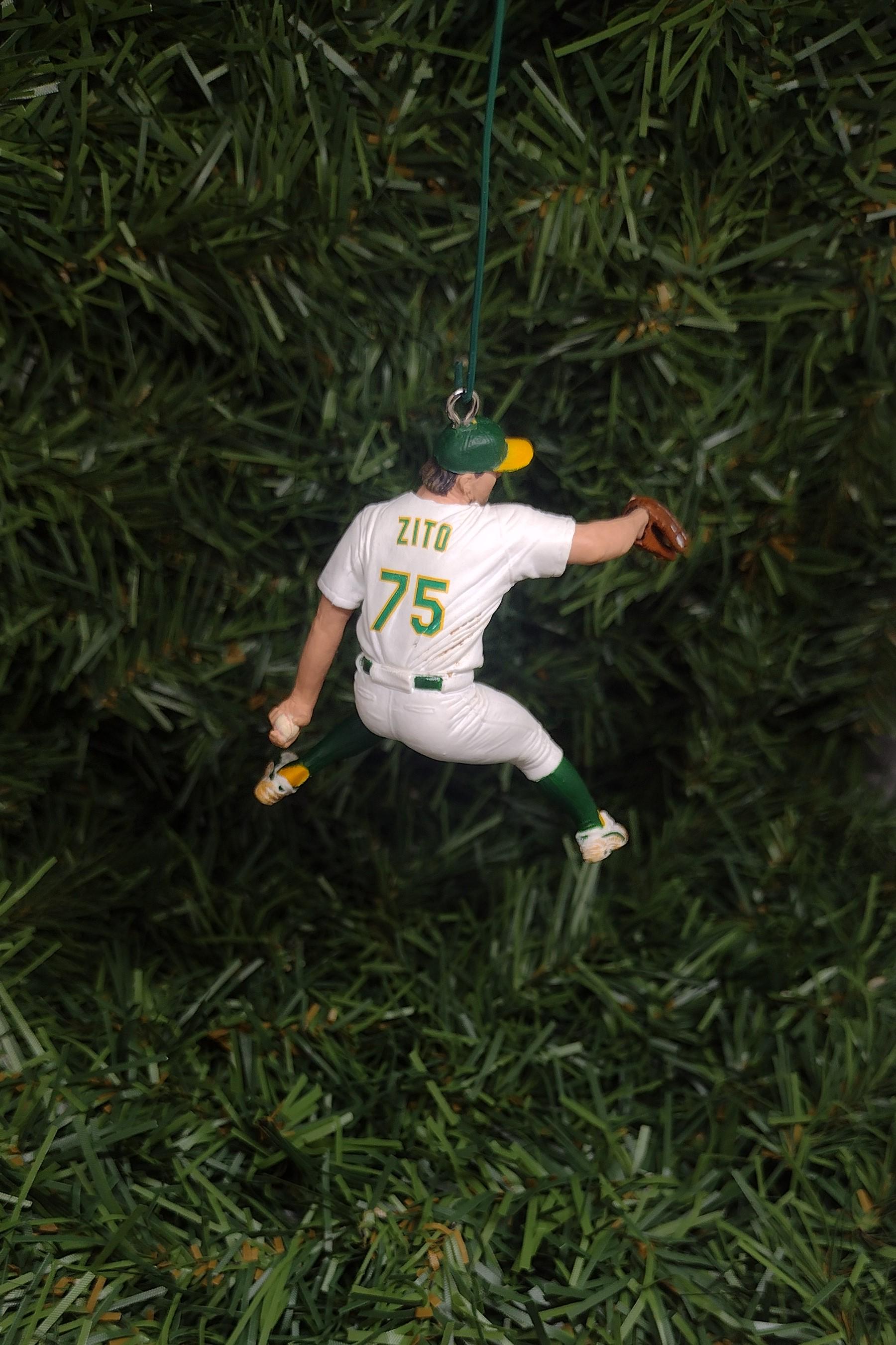 OAKLAND ATHLETICS A's Ornament Christmas Tree Decoration Barry Zito Unique Gift Idea Mlb Baseball