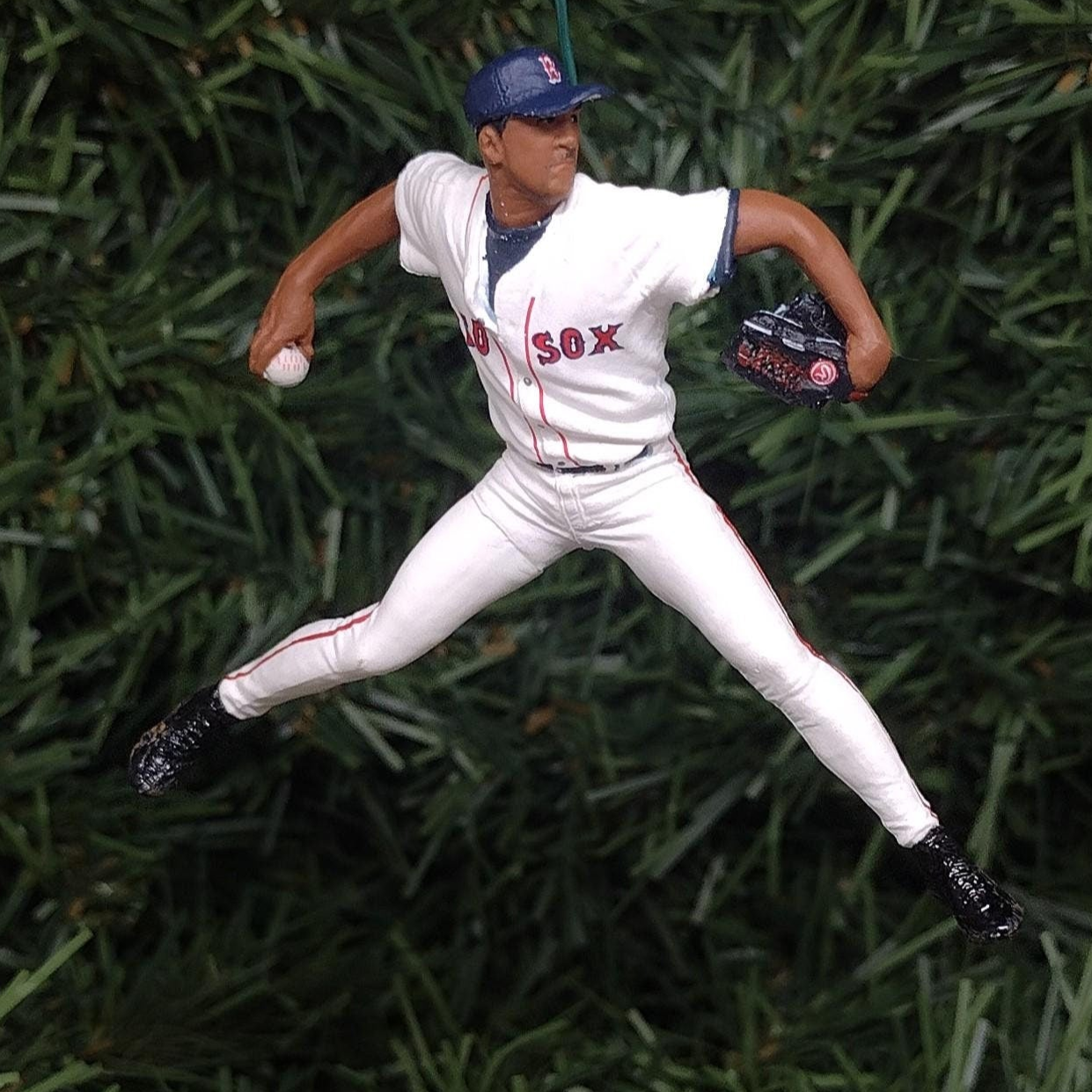 BOSTON RED SOX Ornament Christmas Gift Idea Pedro Martinez Unique Xmas Tree Decoration Mlb Baseball figure