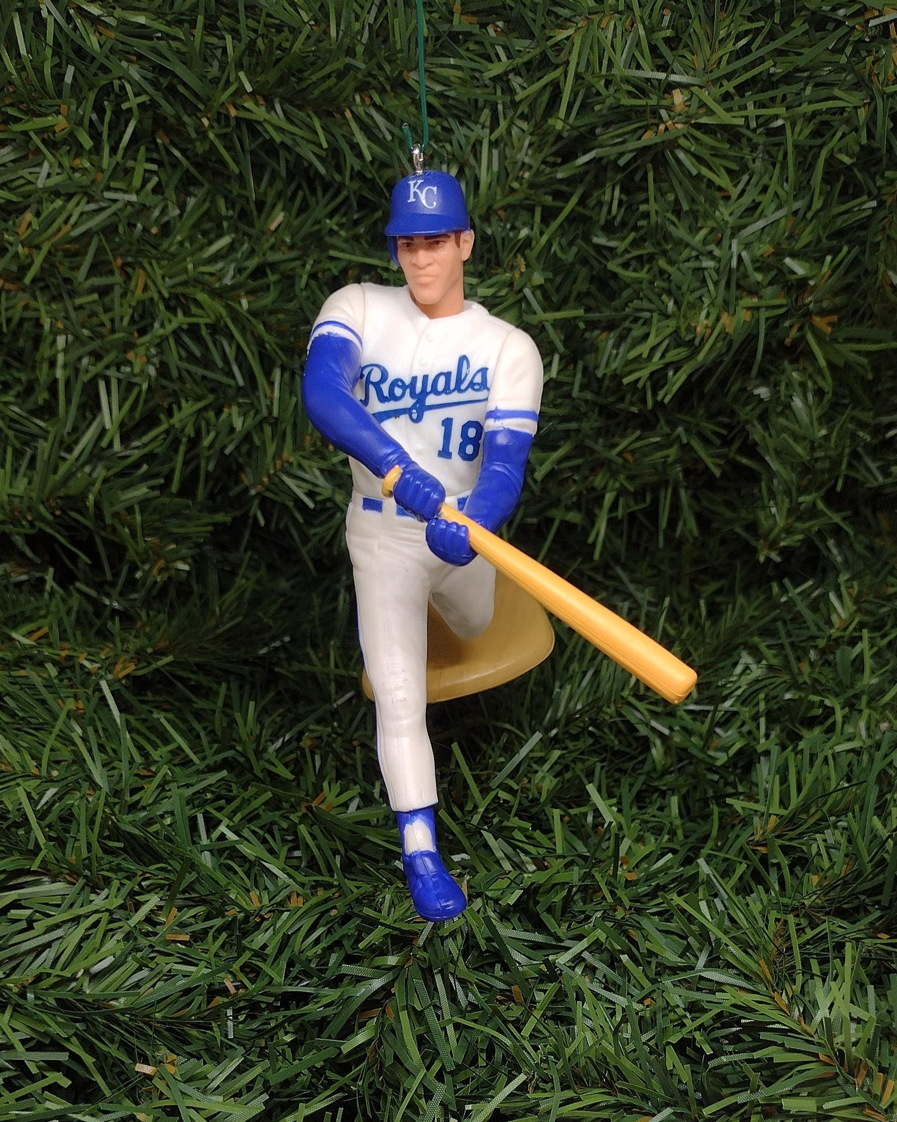 KANSAS CITY ROYALS Ornaments Christmas Tree Decoration Johnny Damon/Brett Saberhagen/Danny Tartabull Mlb Unique Xmas Gift Idea