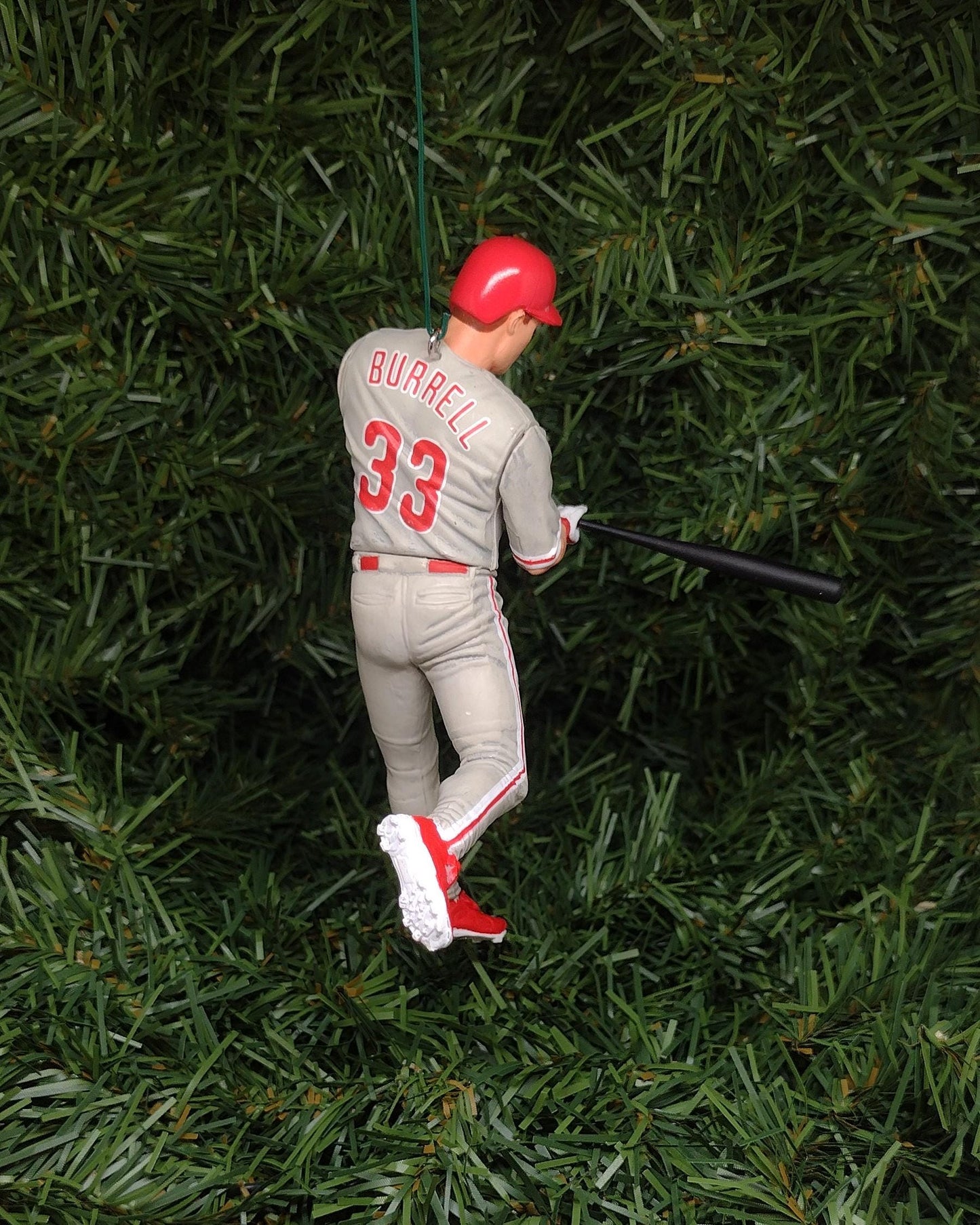 PHILADELPHIA PHILLIES Ornament Pat Burrell Christmas Tree Decoration MLB Baseball Unique Xmas Gift Idea