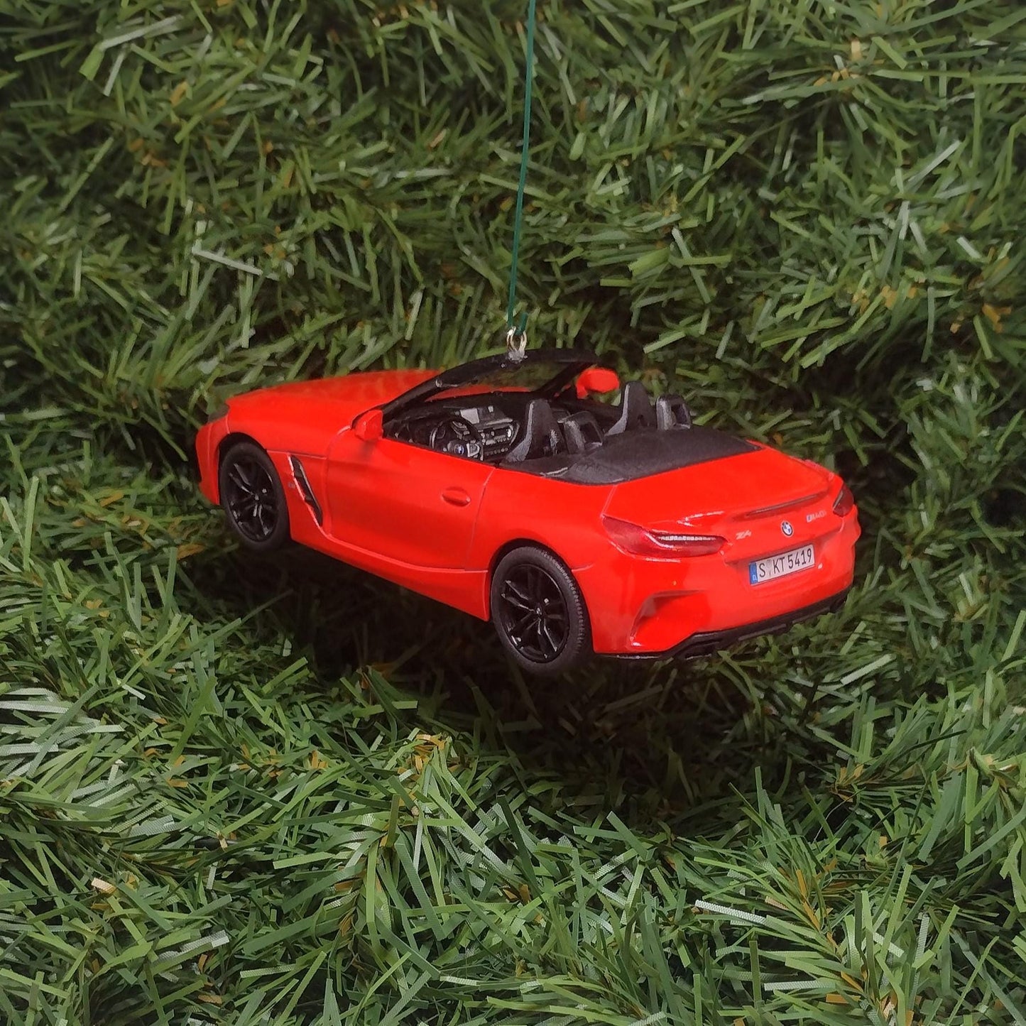 BMW Z4 Ornament Christmas Tree Decoration Fun Automotive Xmas Gift Idea 5 inches long G29 2018-2024 Red