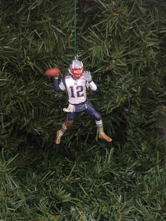 Tom Brady NEW ENGLAND PATRIOTS Christmas ornament Xmas tree nfl football figure unique gift idea