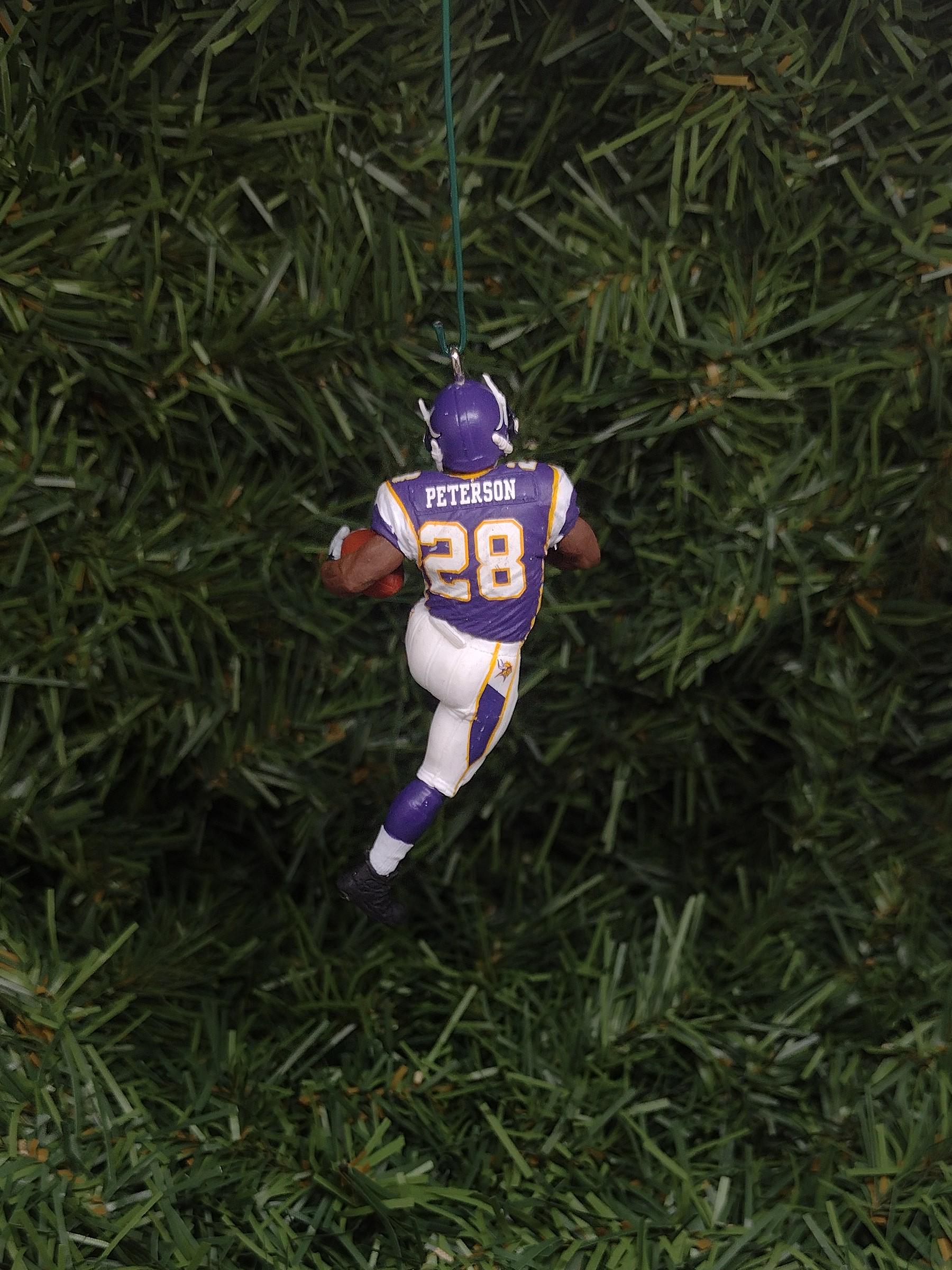 MINNESOTA VIKINGS Ornament Adrian Peterson Christmas Tree Decoration Unique Gift Idea NFL football Figure