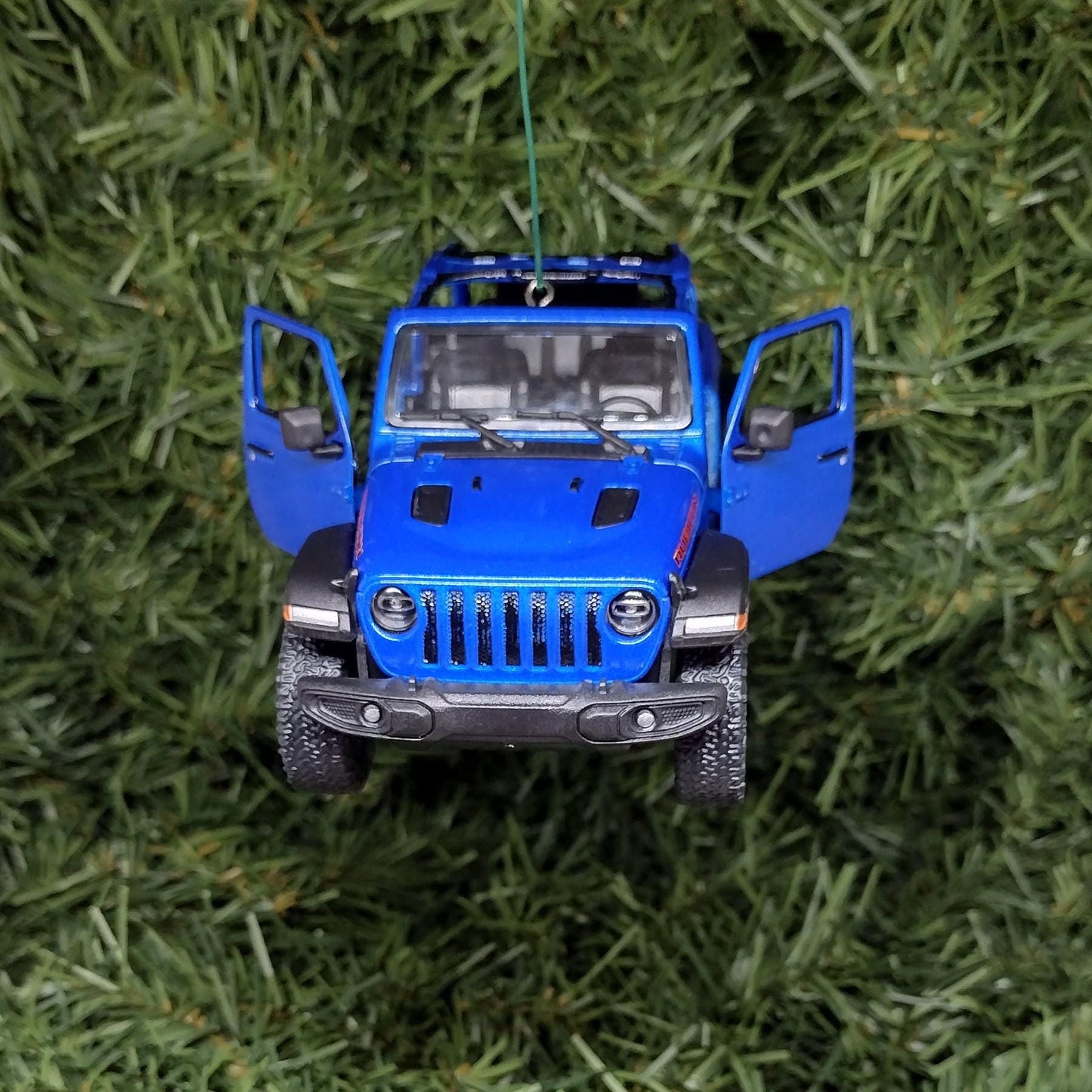 JEEP Wrangler Christmas Ornament OPEN TOP Gift Idea Fun Xmas tree Decoration 5 inch 2018 blue