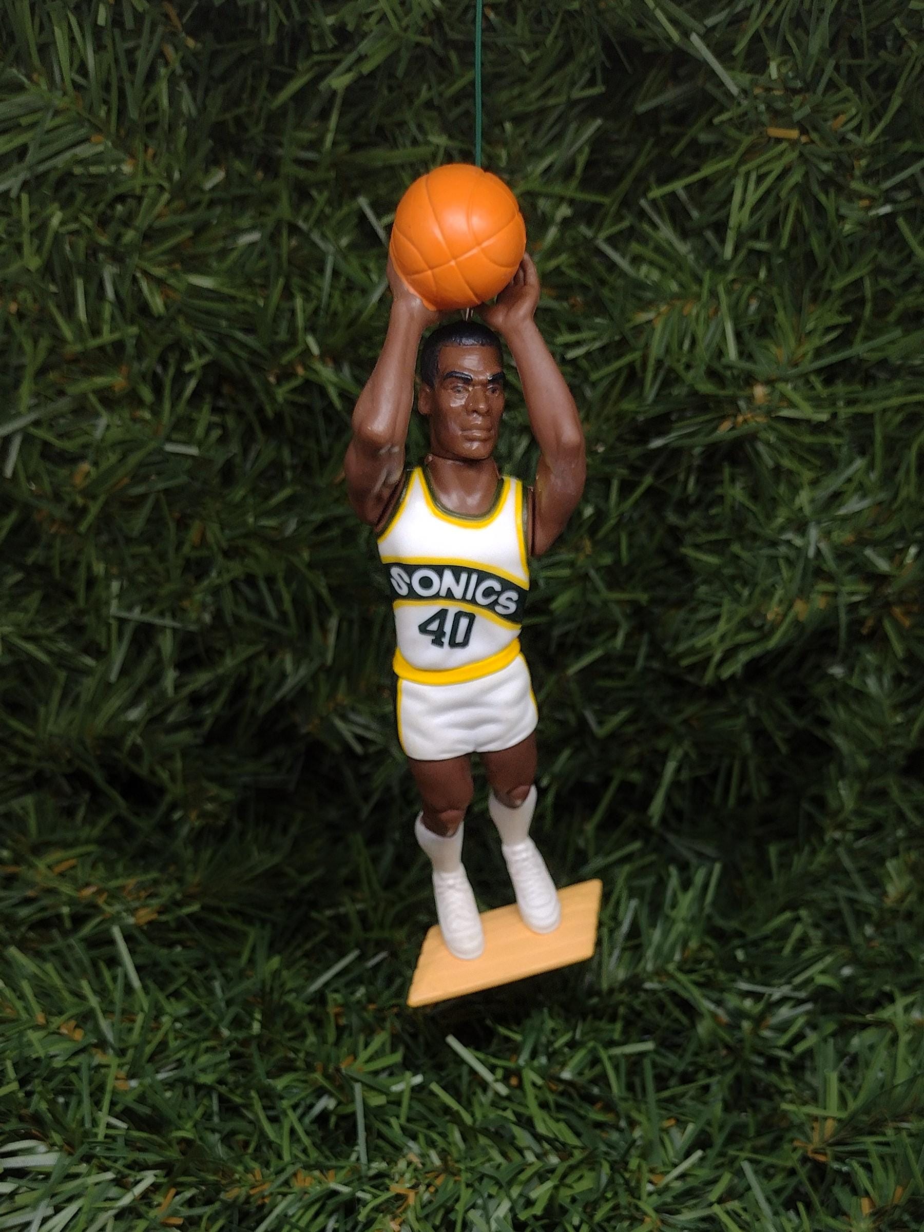 SEATTLE SONICS Christmas ornament Shawn Kemp/Gary Payton/Vin Baker Unique Xmas tree decoration NBA basketball Supersonics