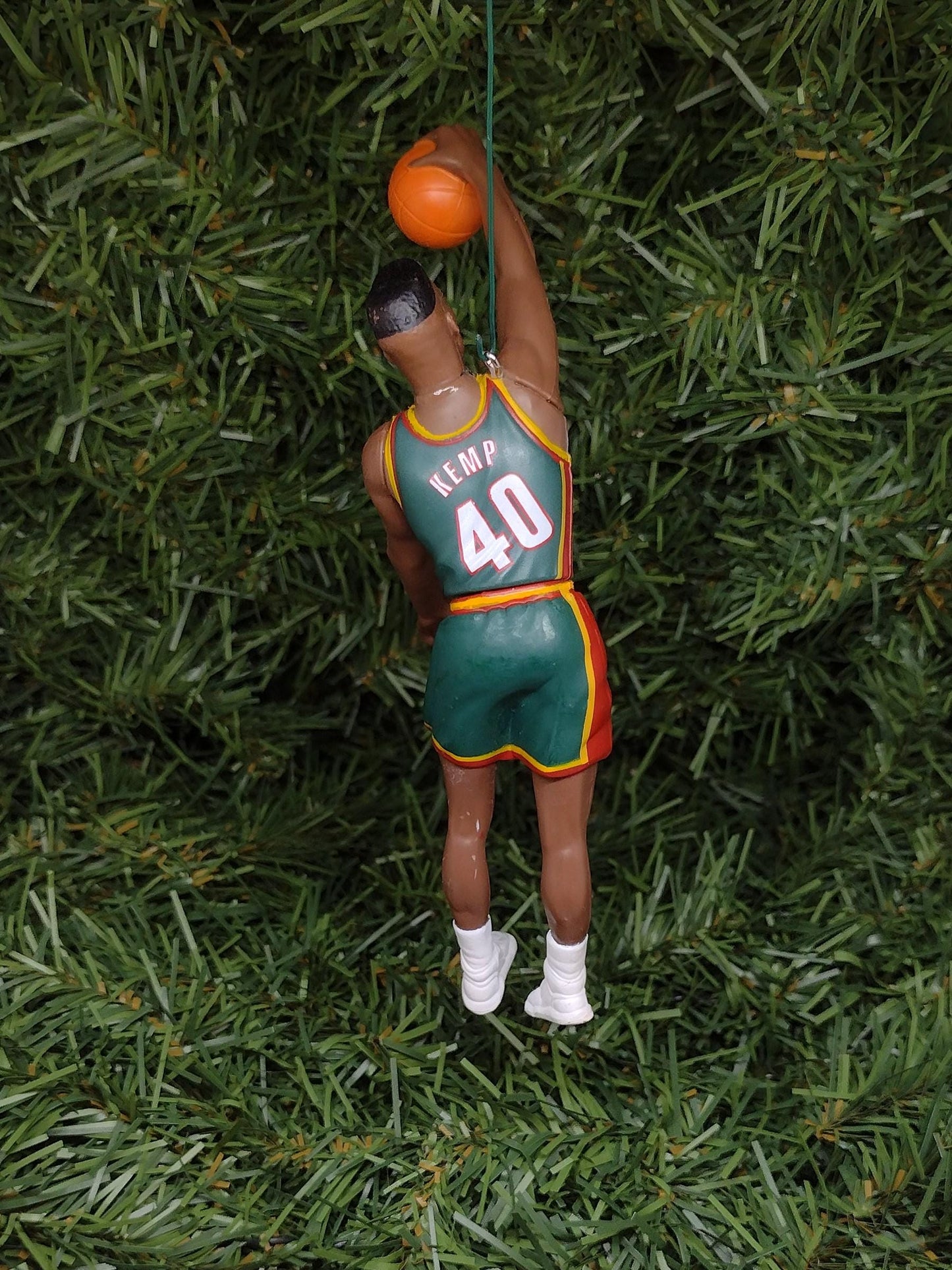 SEATTLE SONICS Christmas Ornament Shawn Kemp/Gary Payton/Vin Baker Unique Xmas Tree Decoration NBA Basketball Supersonics