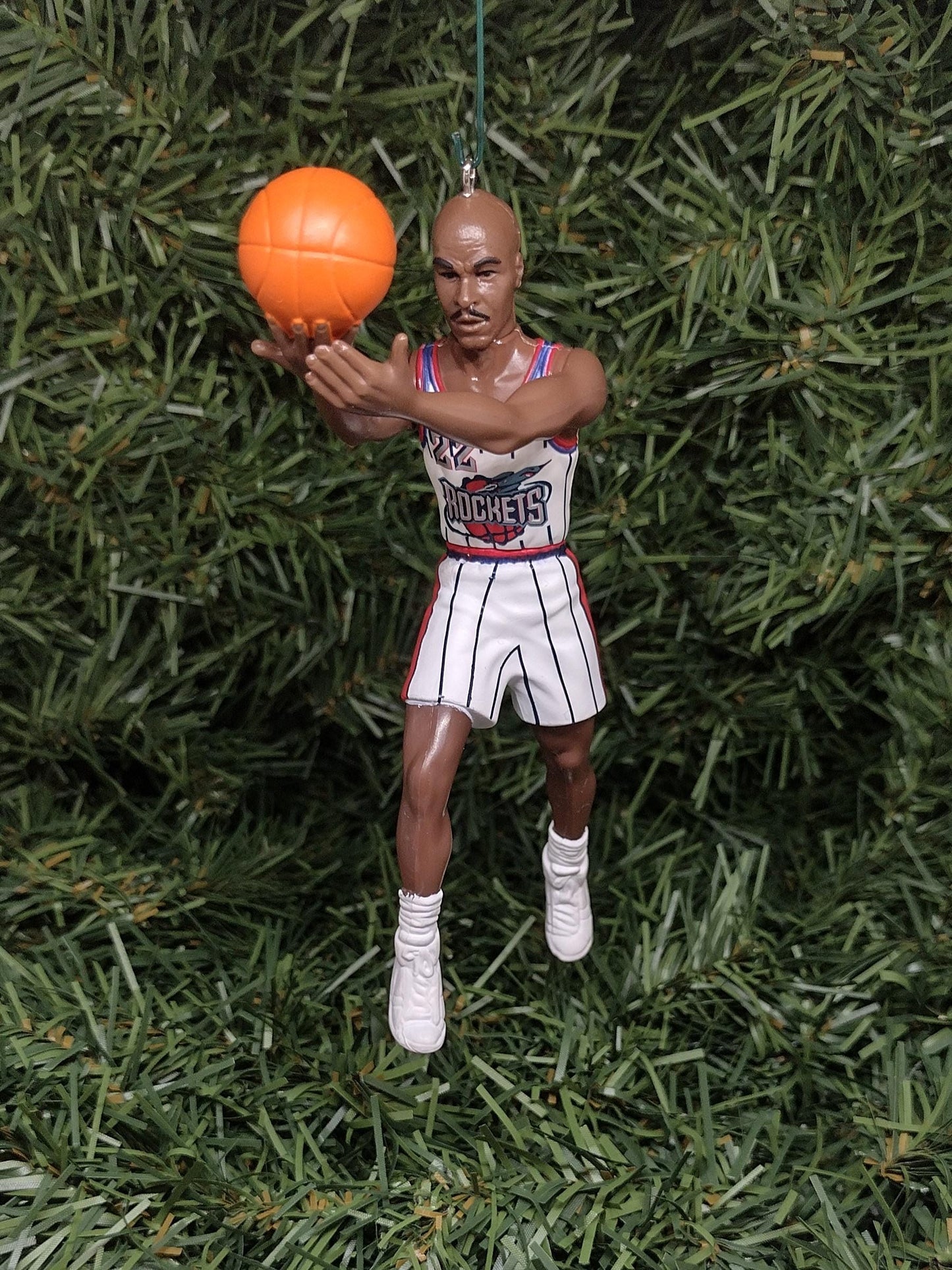 HOUSTON ROCKETS ornament Christmas tree ornament Hakeem Olajuwon/Charles Barkley/Scottie Pippen xmas gift idea nba basketball figure