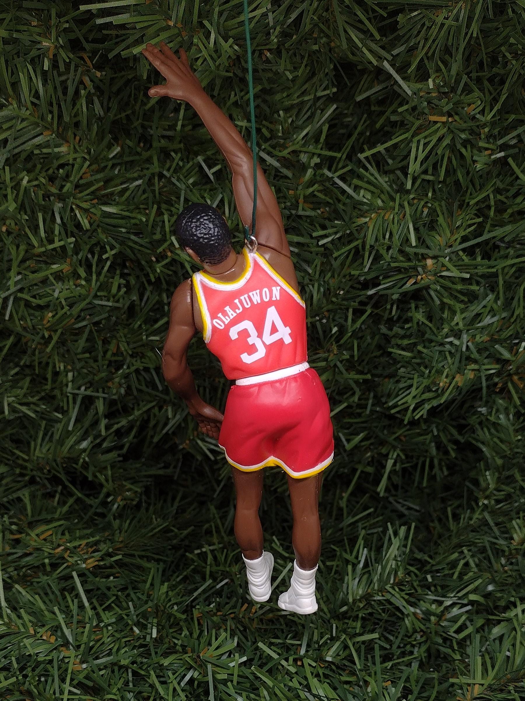 HOUSTON ROCKETS Christmas Ornament Hakeem Olajuwon/Charles Barkley/Clyde Drexler/Scottie Pippen/Steve Francis Unique Gift NBA Basketball