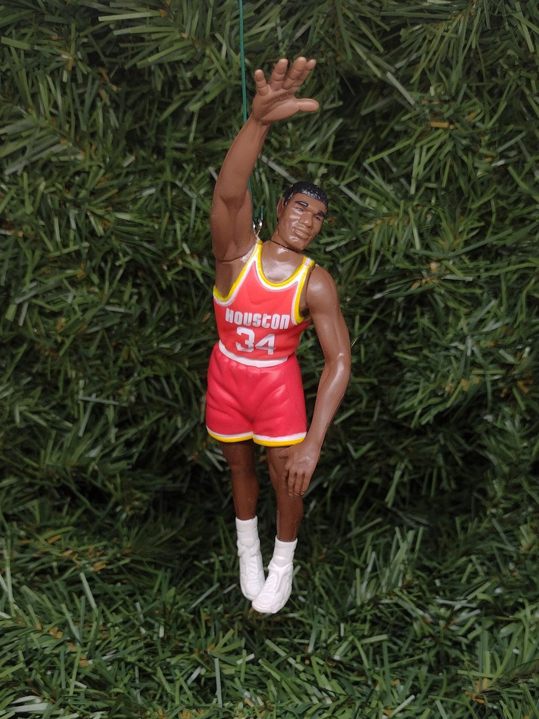 HOUSTON ROCKETS Christmas Ornament Hakeem Olajuwon/Charles Barkley/Clyde Drexler/Scottie Pippen/Steve Francis Unique Gift NBA Basketball