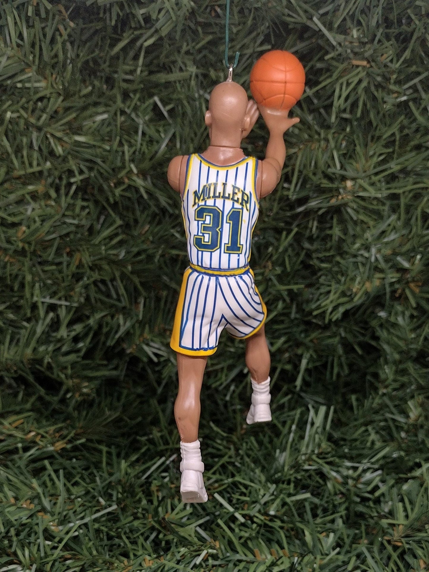 INDIANA PACERS Christmas ornament Reggie Miller/Rik Smits xmas tree nba basketball figure unique gift idea Pacer ornaments