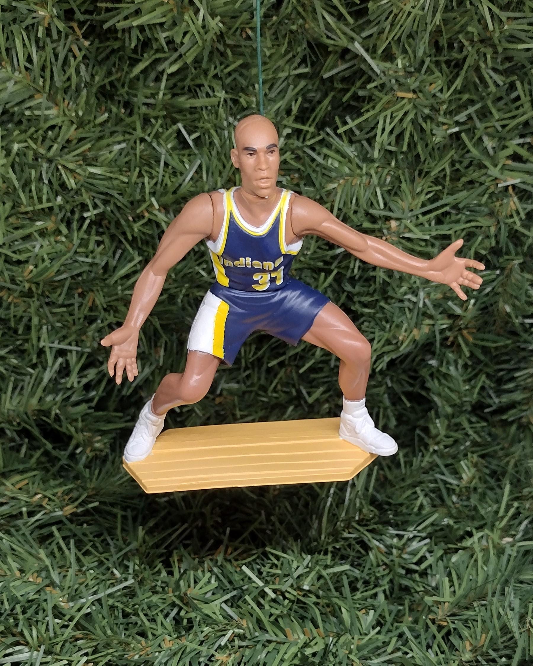 INDIANA PACERS Christmas ornament Reggie Miller/Rik Smits xmas tree nba basketball figure unique gift idea Pacer ornaments