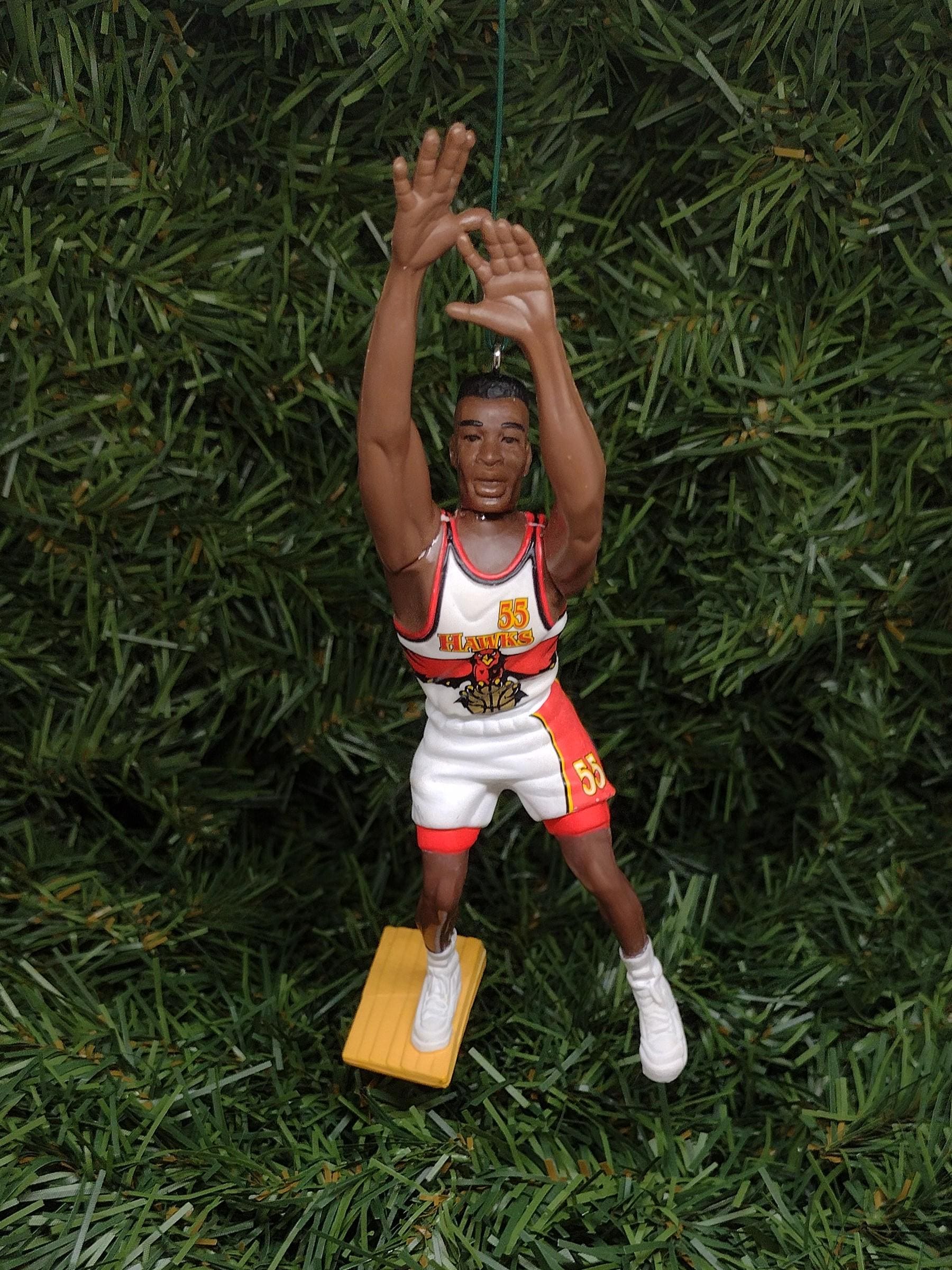 ATLANTA HAWKS Christmas Ornaments Trae Young/Spud Webb/Dominique Wilkins/Dikembe Mutombo/Stacey Augmon NBA Basketball Unique Gift