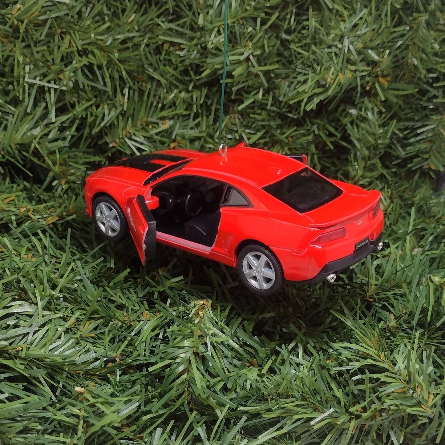 Chevy Camaro Ornament 2014 Christmas Tree Decoration Fun Automotive Xmas Gift Idea 5 inches long Chevrolet Red