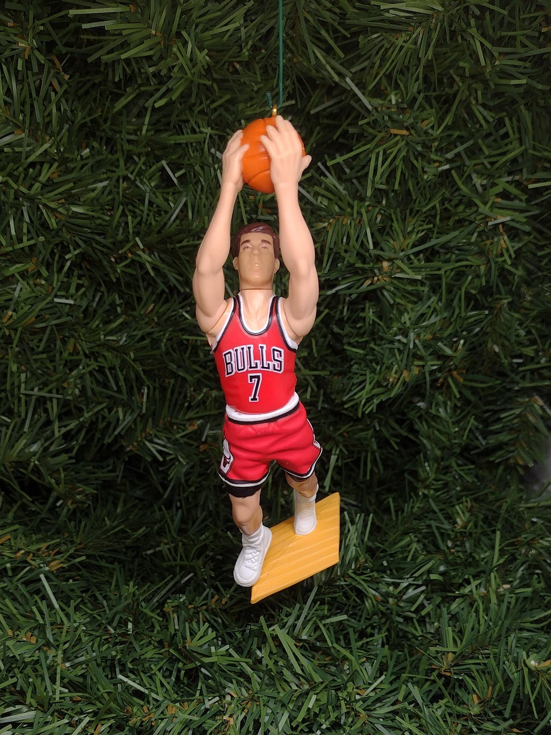 Chicago Bulls Ornaments Christmas Gift Idea Scottie Pippen Dennis Rodman BJ Armstrong Unique Xmas Tree Decoration NBA Basketball Figures